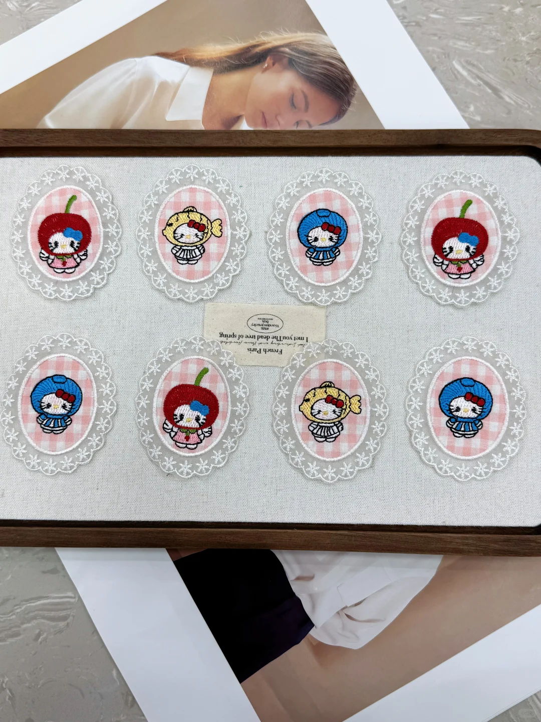 发现一个超可爱的动物布贴蕾丝标🎁！