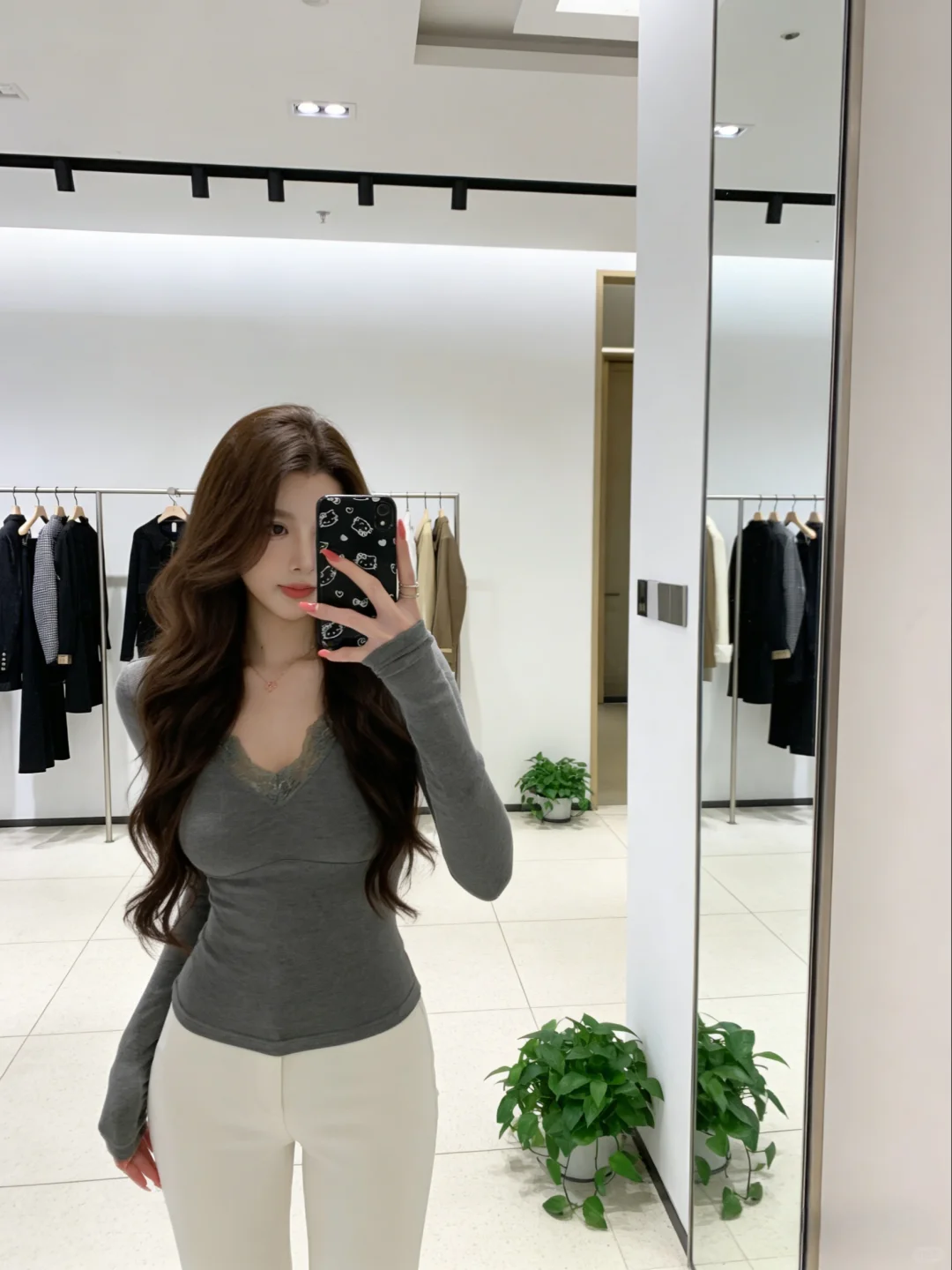 蕾丝内搭！韩女穿搭我悟了！！