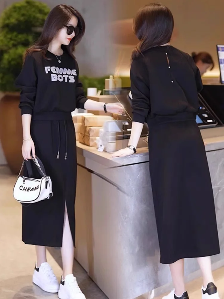 卫衣裙女2024新款时尚休闲运动宽松版🔥