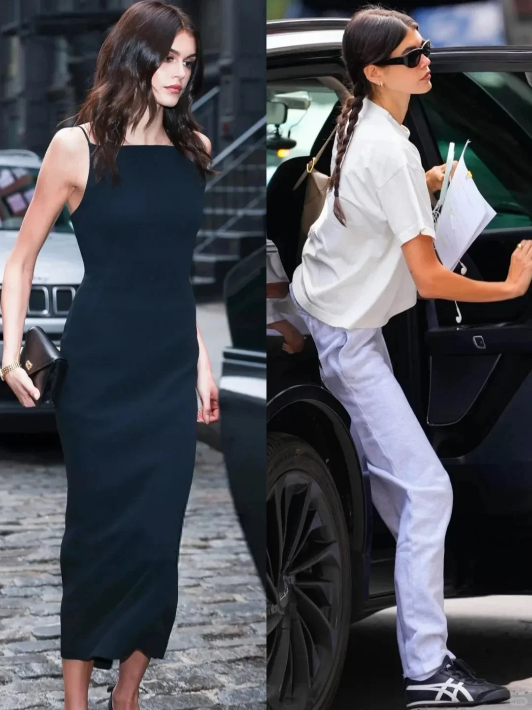 Kaia日常出街私服｜这长腿和肌肉线条太绝了！