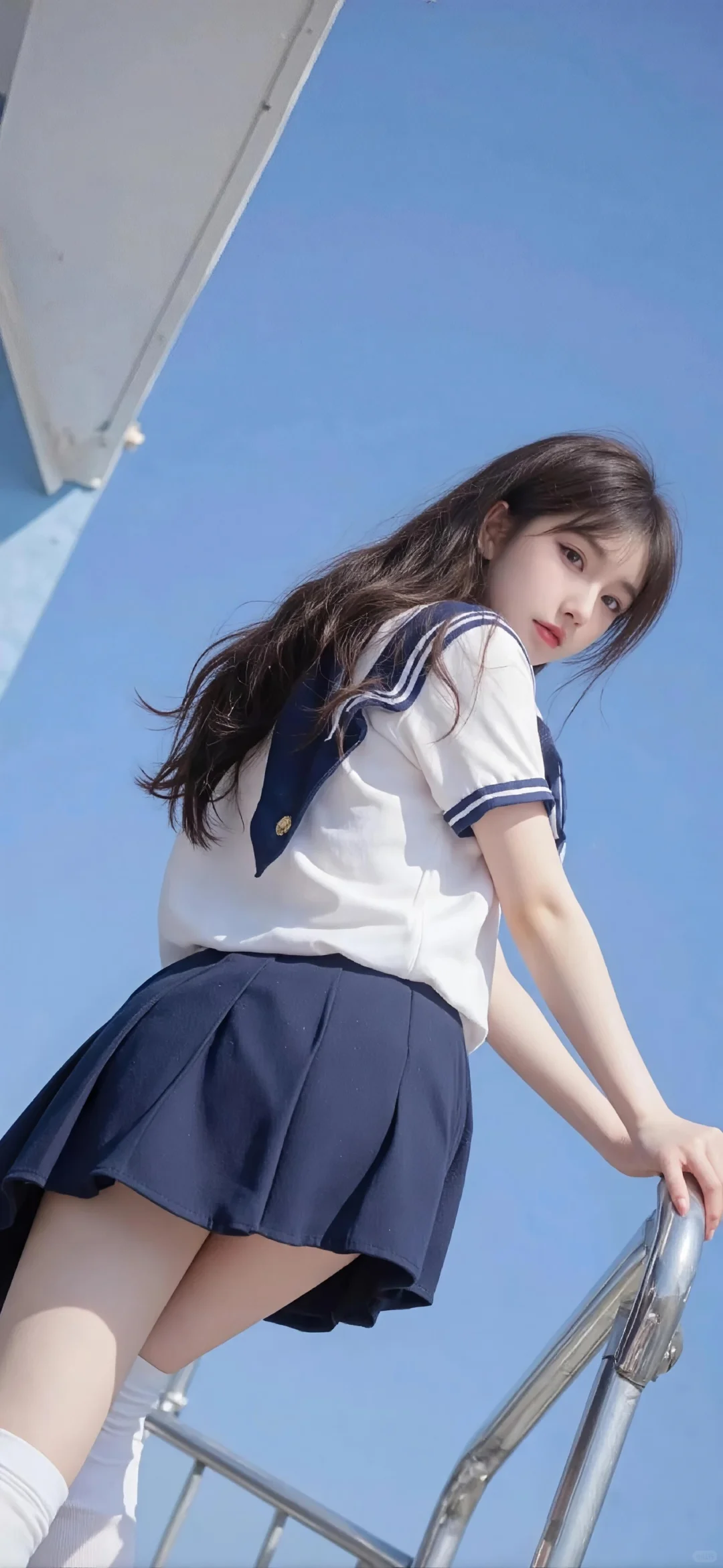 清冷jk，天空是背景板啊！