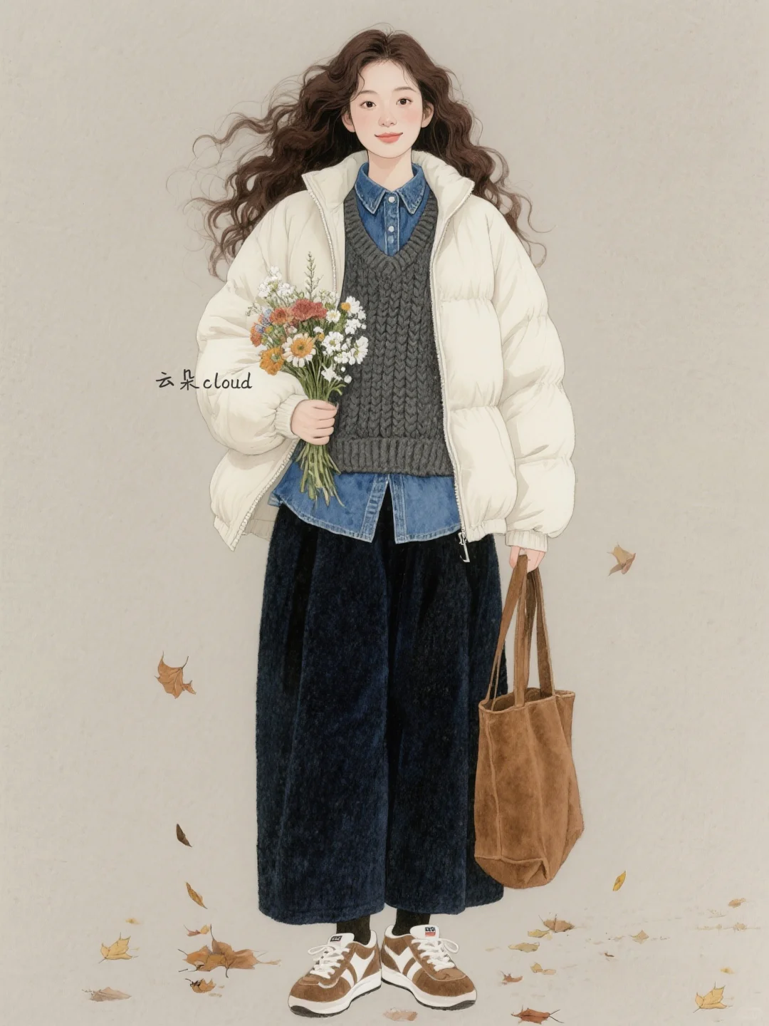 分享一下最近的穿搭，复古休闲风～