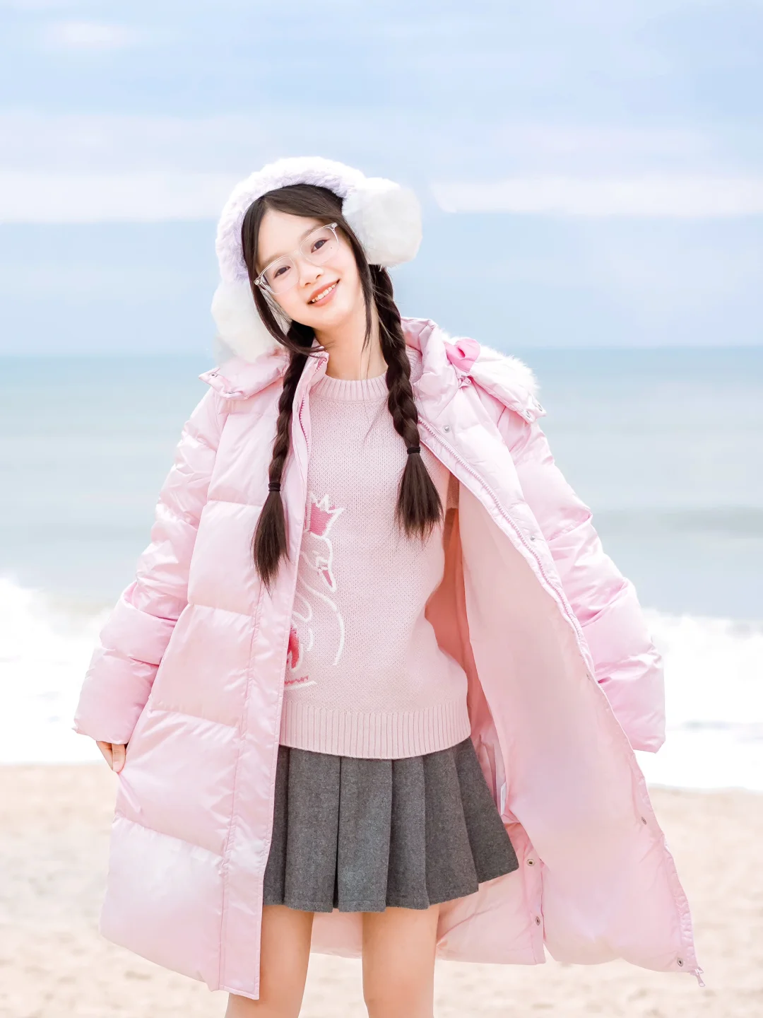 戴眼镜也很可爱的姐姐～