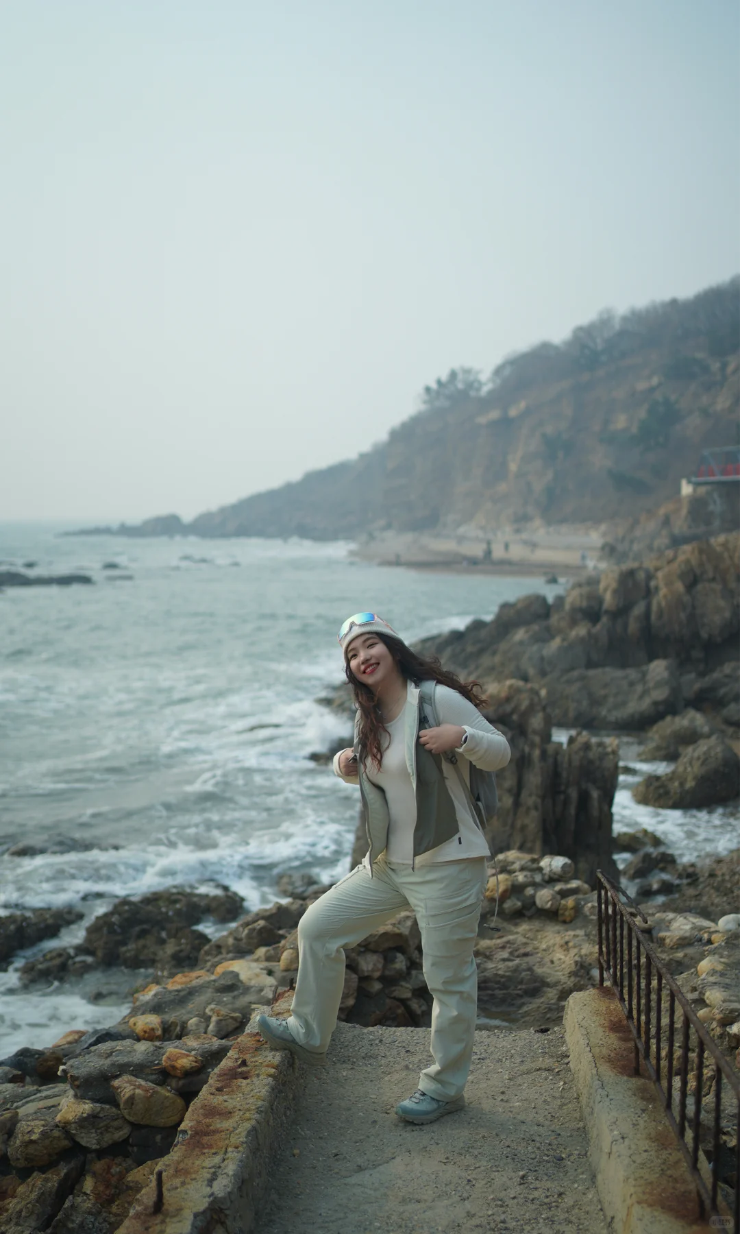 【初冬大连海边徒步穿搭】0°-10°C保暖不臃肿！