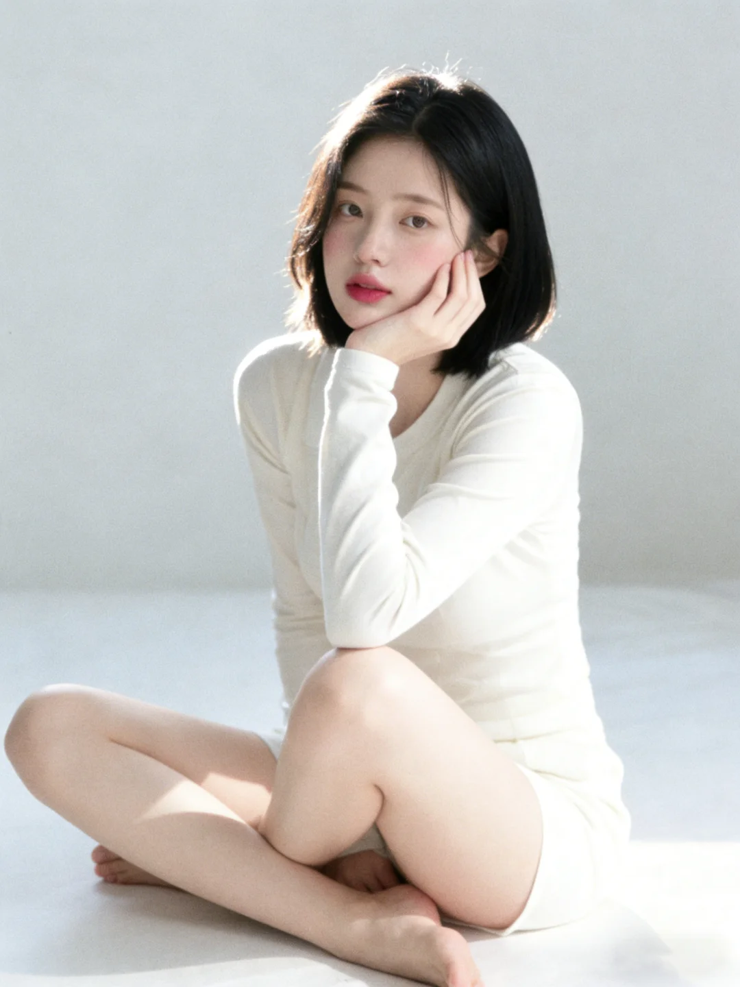 郑州韩系写真｜用极简白演绎克制的性感🤍