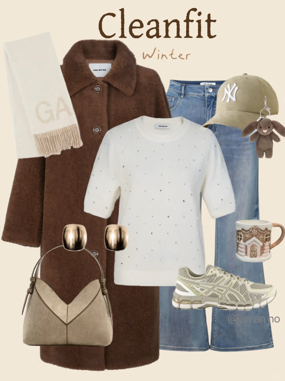 秋冬棕白松弛风|4⃣套显贵通勤熟女质感穿搭