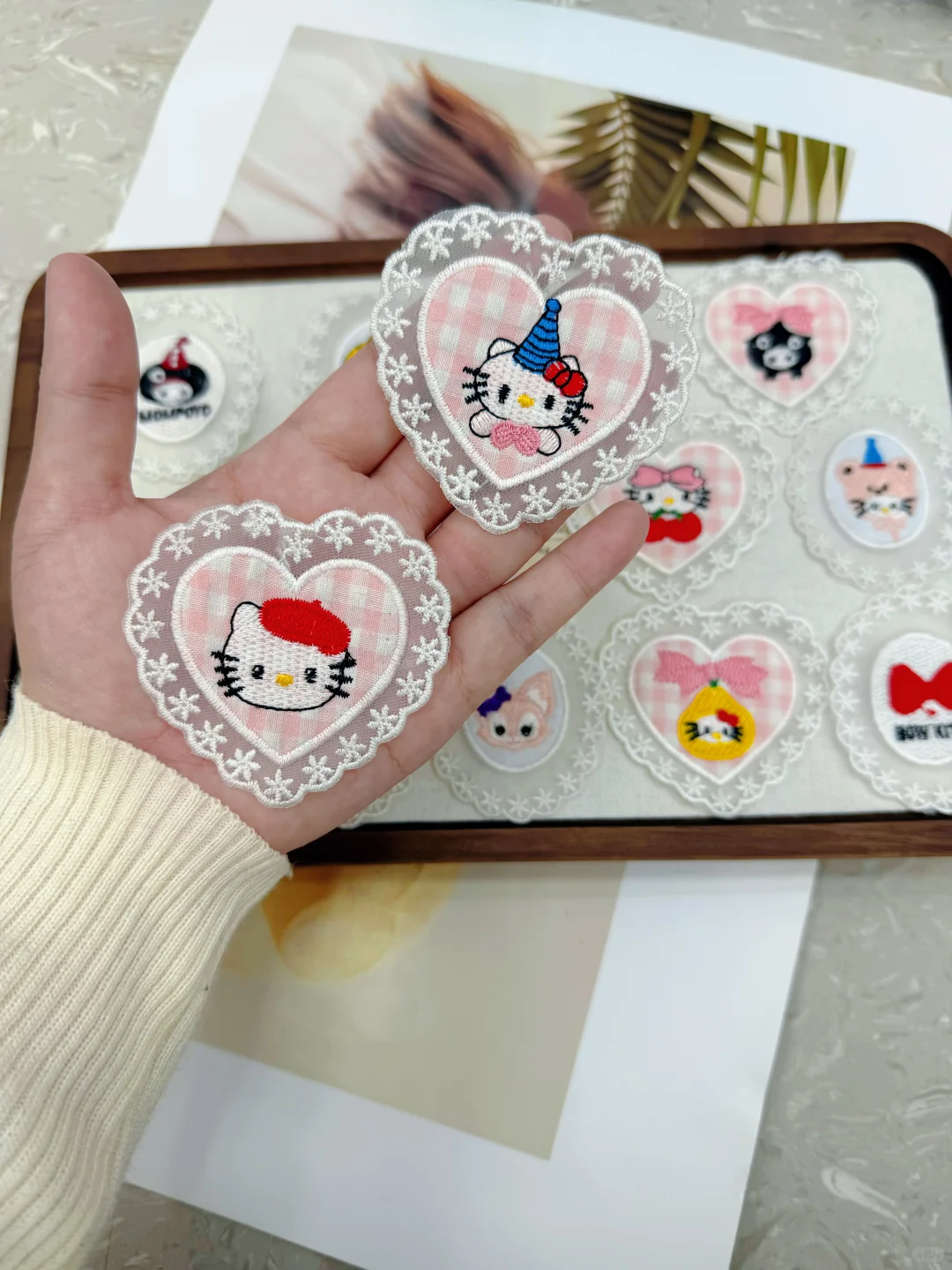 发现一个超可爱的动物布贴蕾丝标🎁！