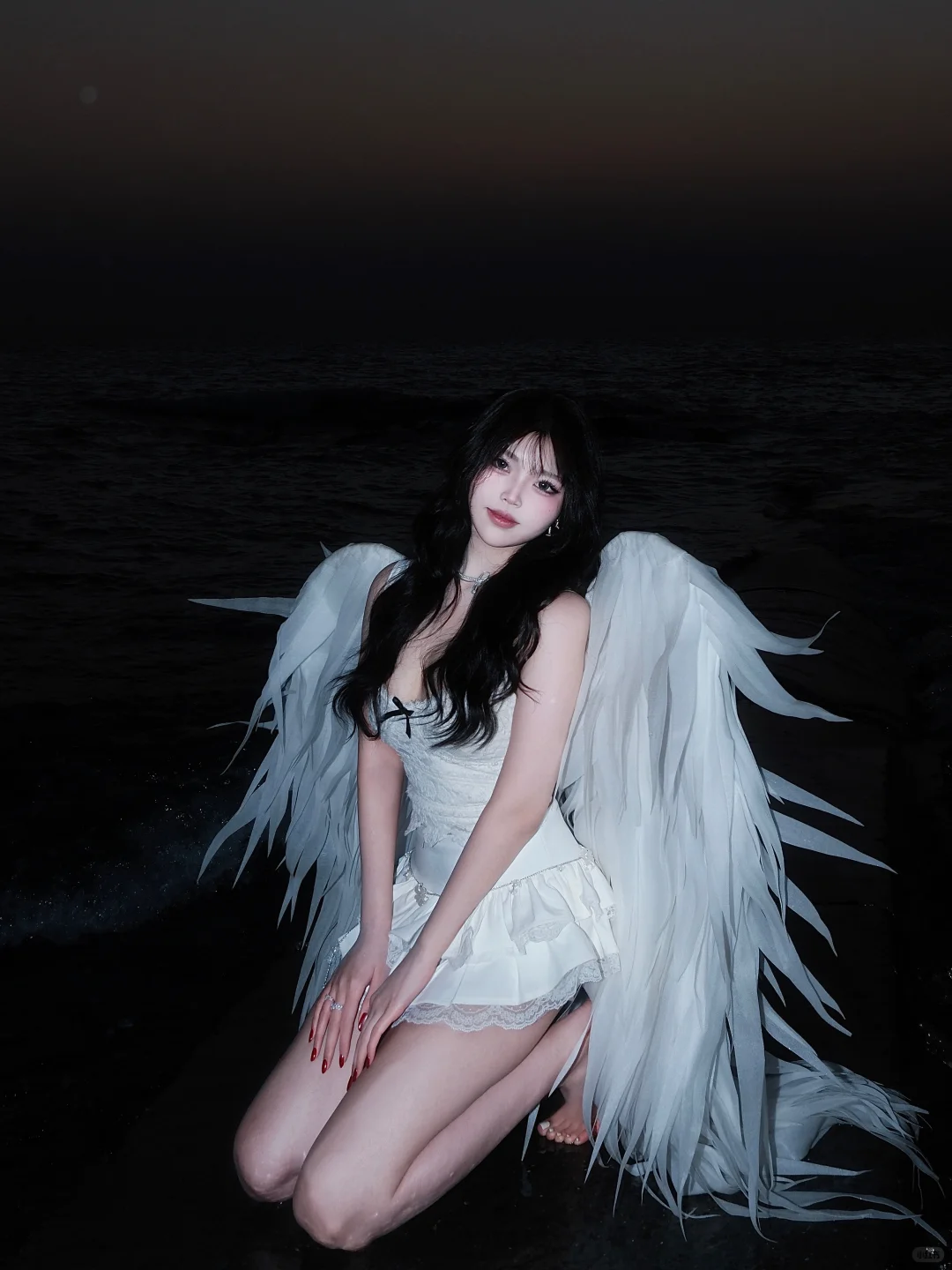 大连陪拍-海边氛围感天使