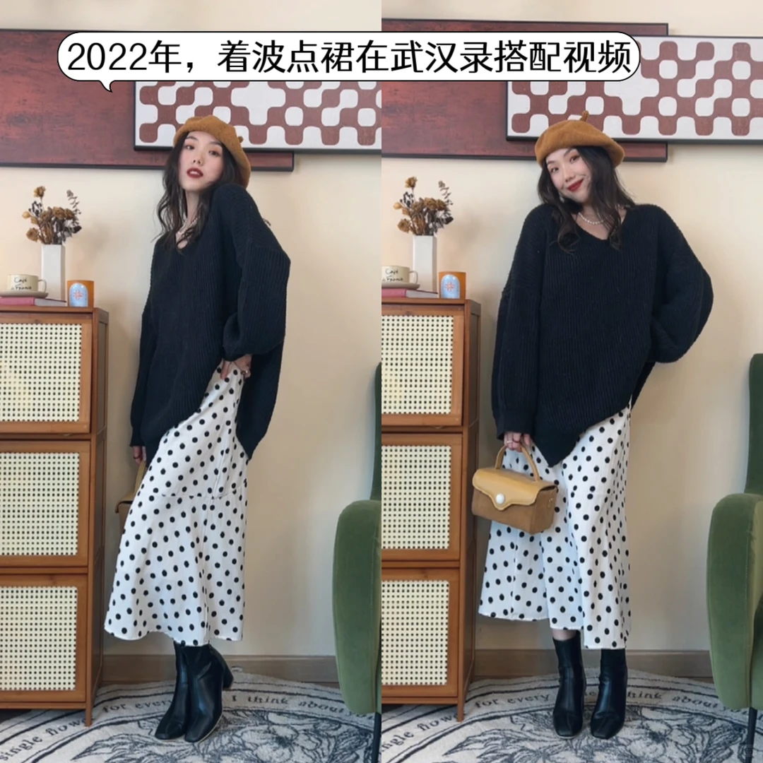 ❤️穿了7年的法式波点裙