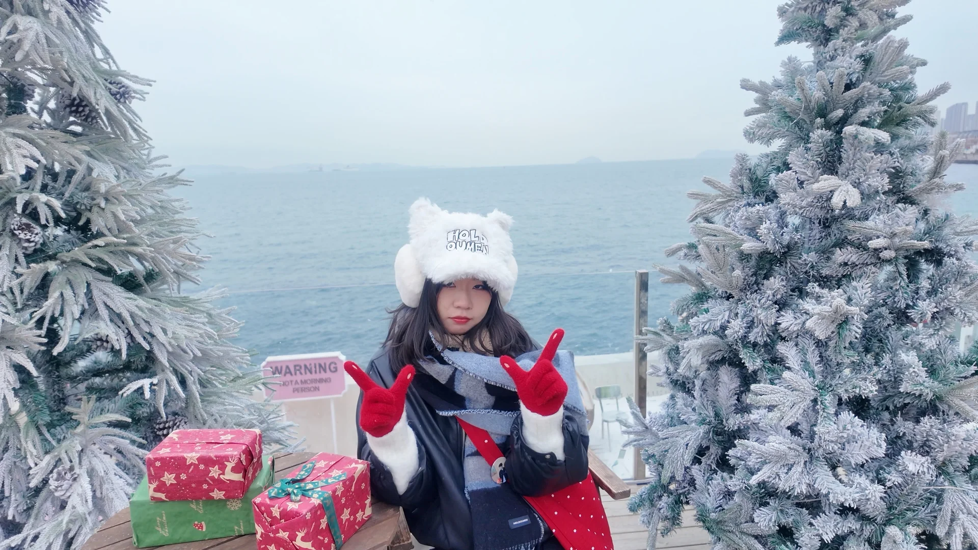 拥有了一组海边冬日写真