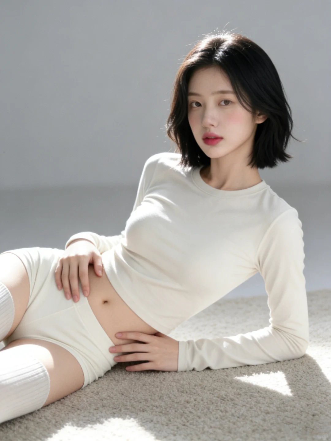 郑州韩系写真｜用极简白演绎克制的性感🤍