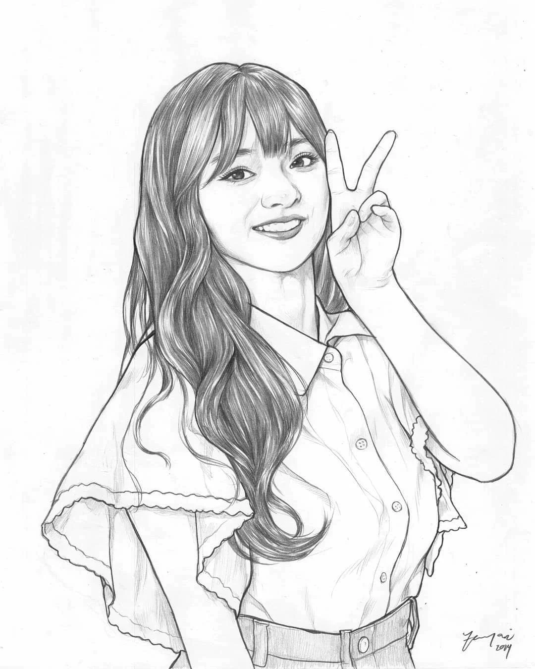 ins手绘大神的美女线描，真的太绝了