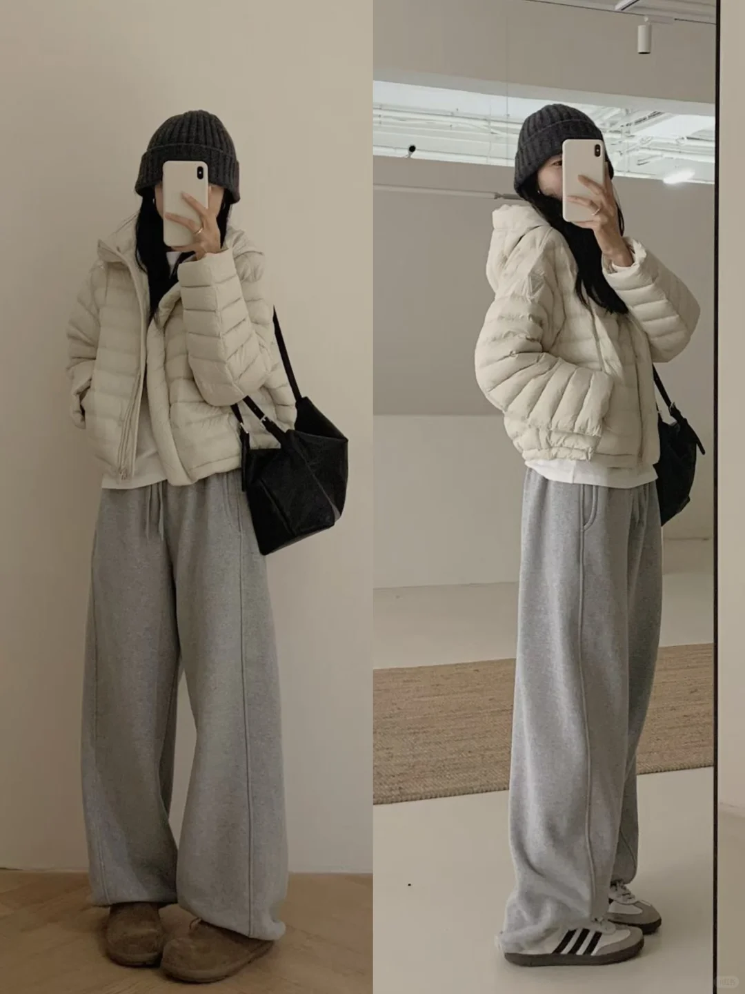OOTD|160小个子女生秋冬短款羽绒服穿搭