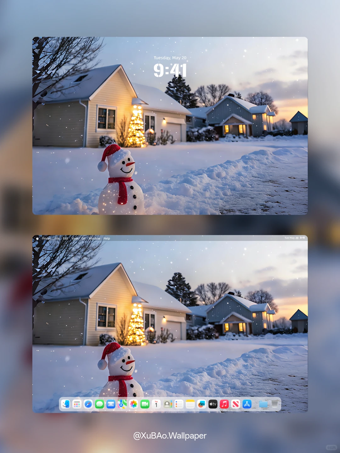 C2575 | 4k壁纸 | 暖冬伴雪人