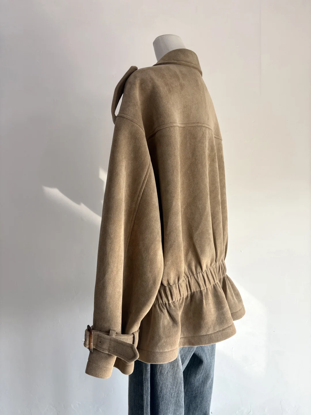 捡漏！大厂版衣，复古风收腰设计感绒外套女