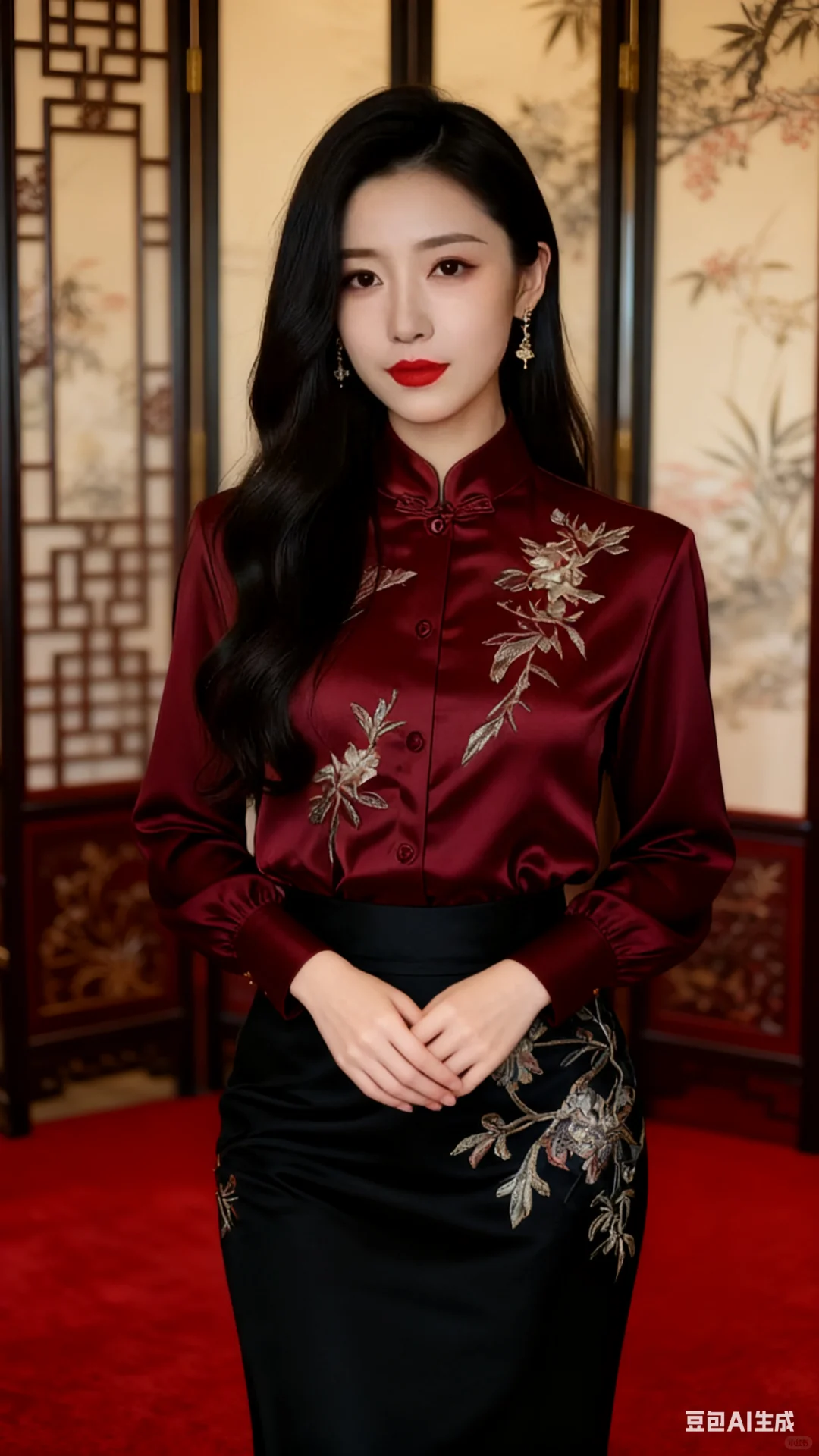 一条红裙子，惊艳全场～