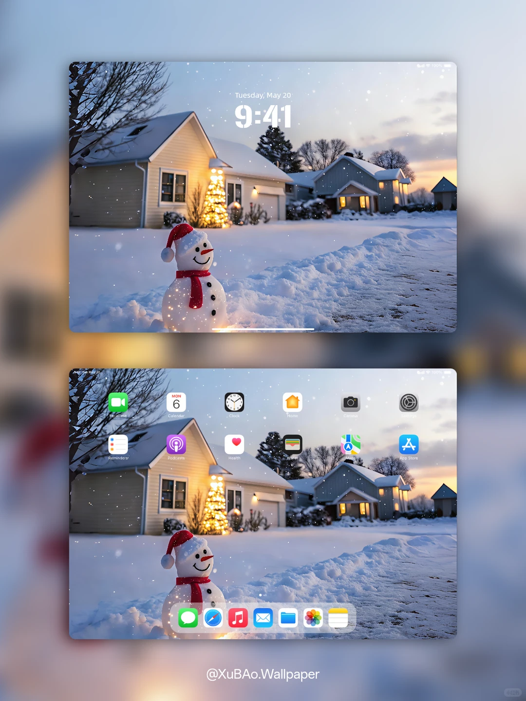 C2575 | 4k壁纸 | 暖冬伴雪人