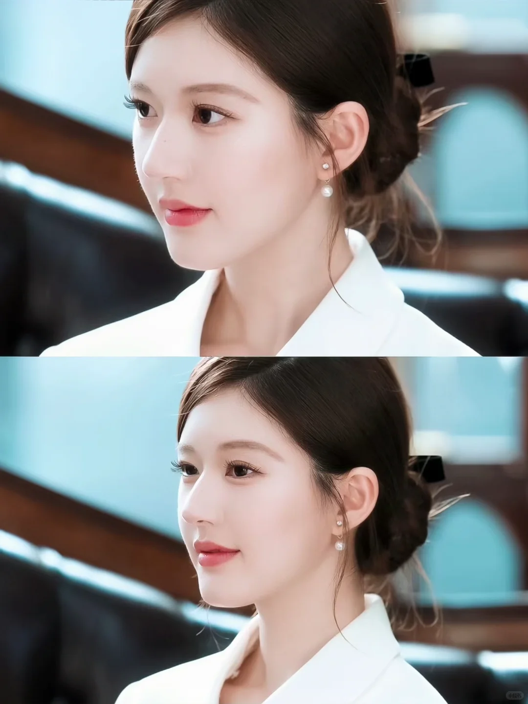 许妍就是行走的戴珍珠的女孩～珍珠系美女