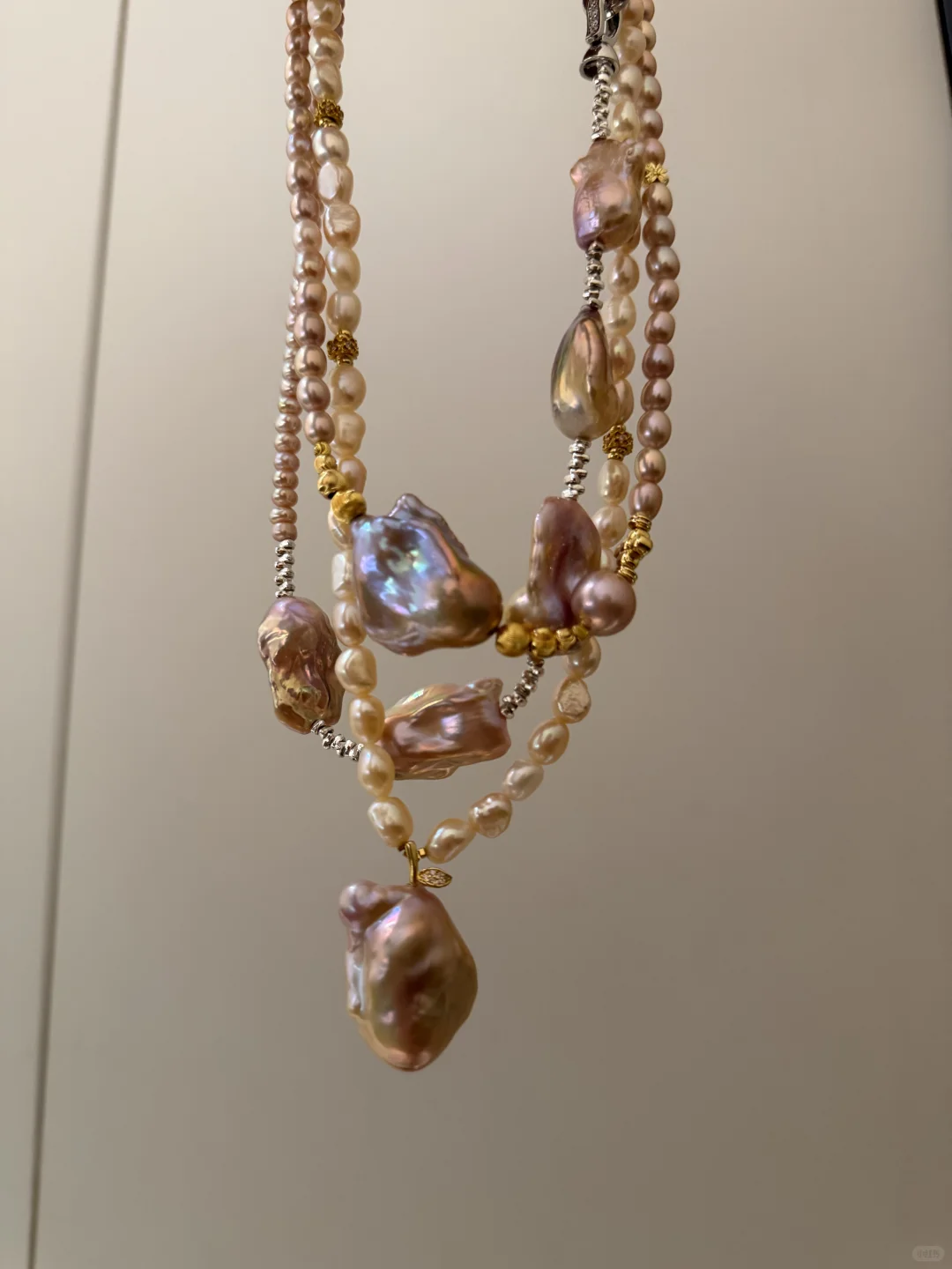 已出闲置全新天然淡水珍珠巴洛克项链