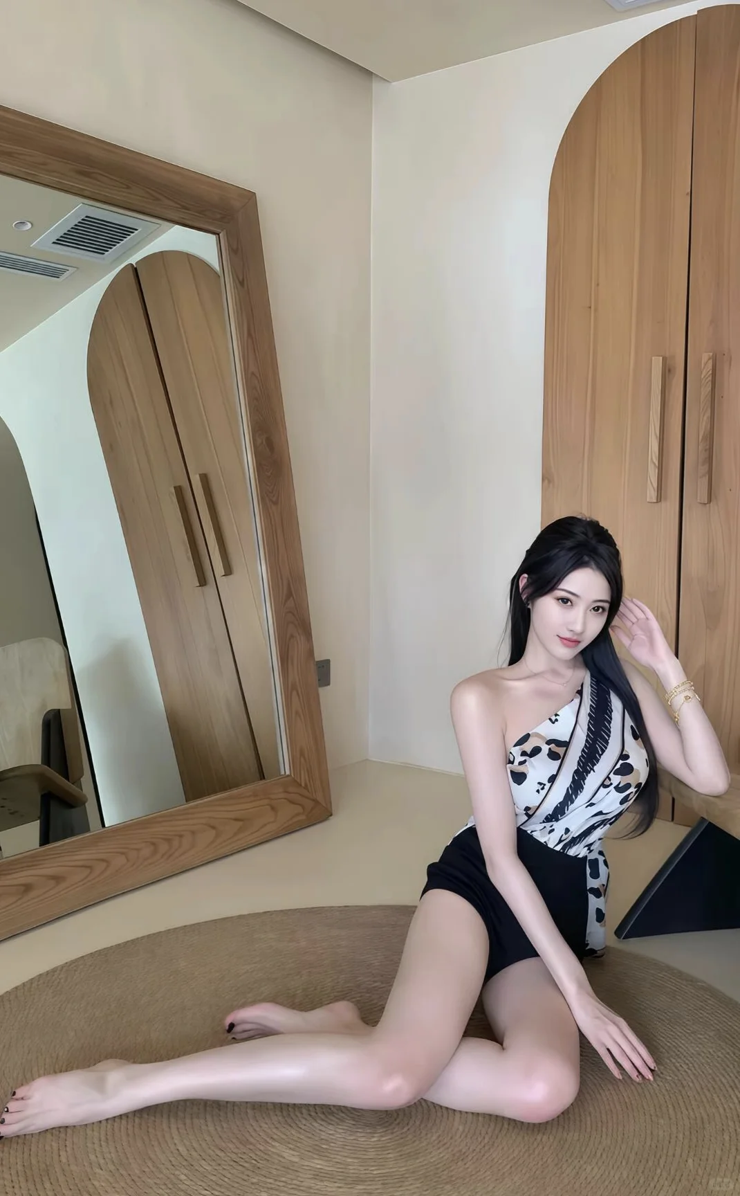 云朵全身镜 谁拍谁好看