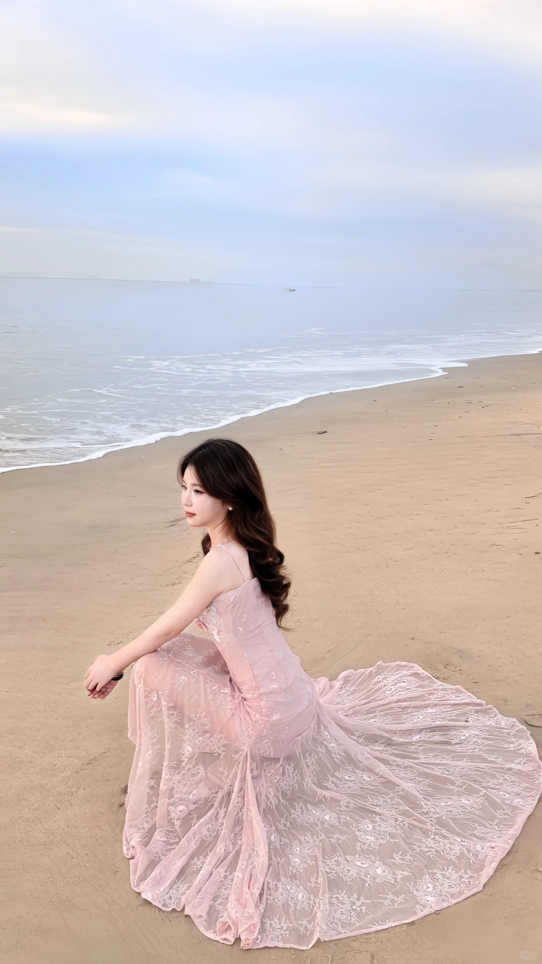 鱼尾裙和海边适配度好高！