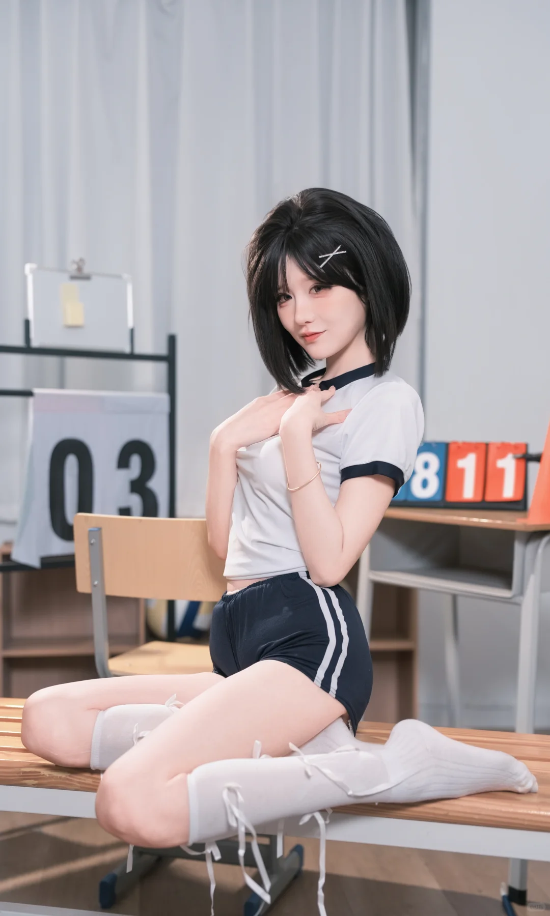 课间休息卖个萌