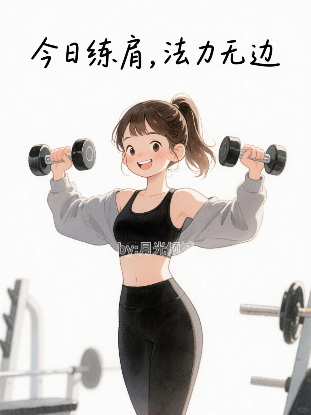 🏋️‍♀️ 撸铁女孩的日常：请这样发圈