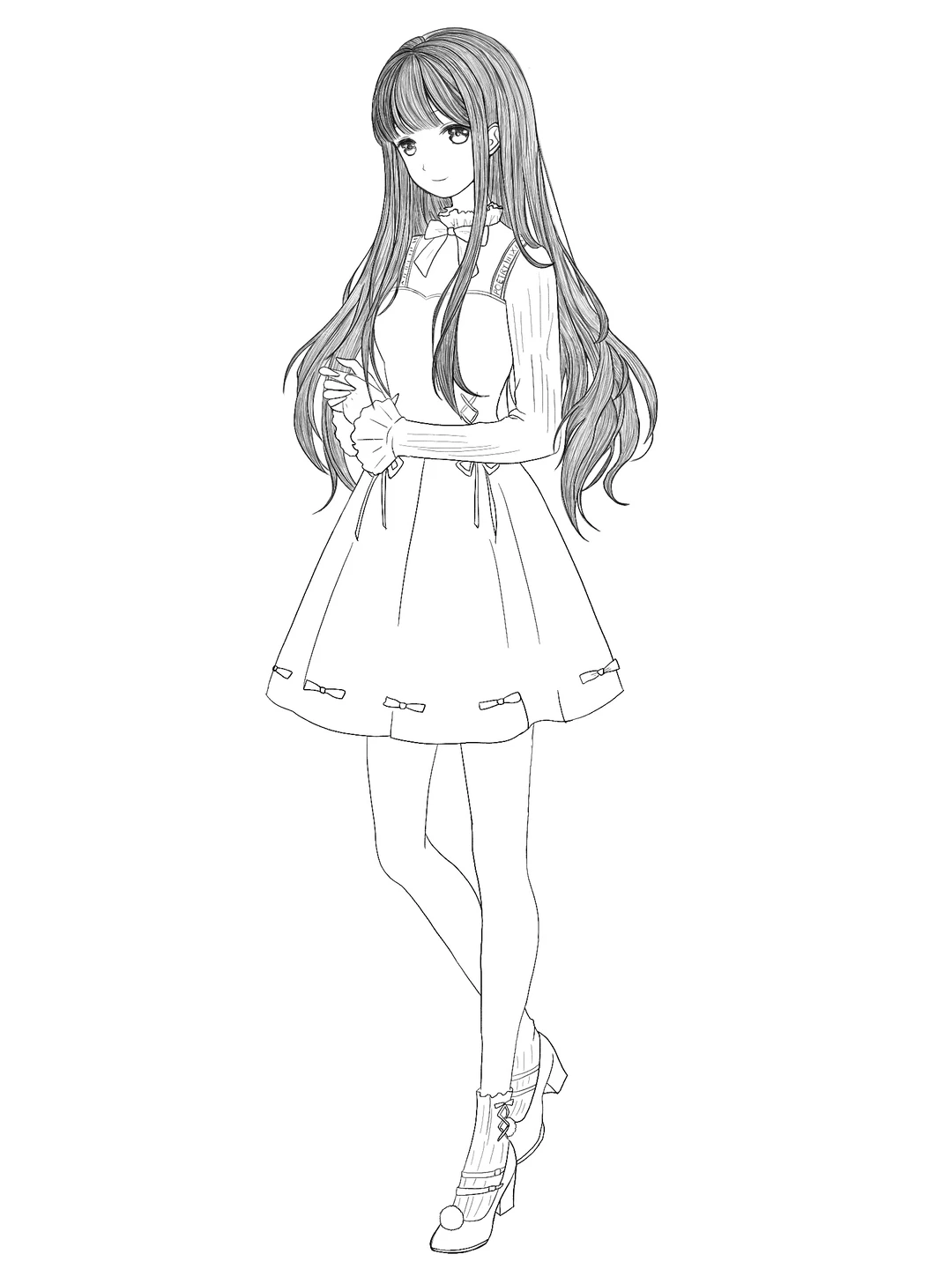 线条的美感，温柔的氛围感女孩