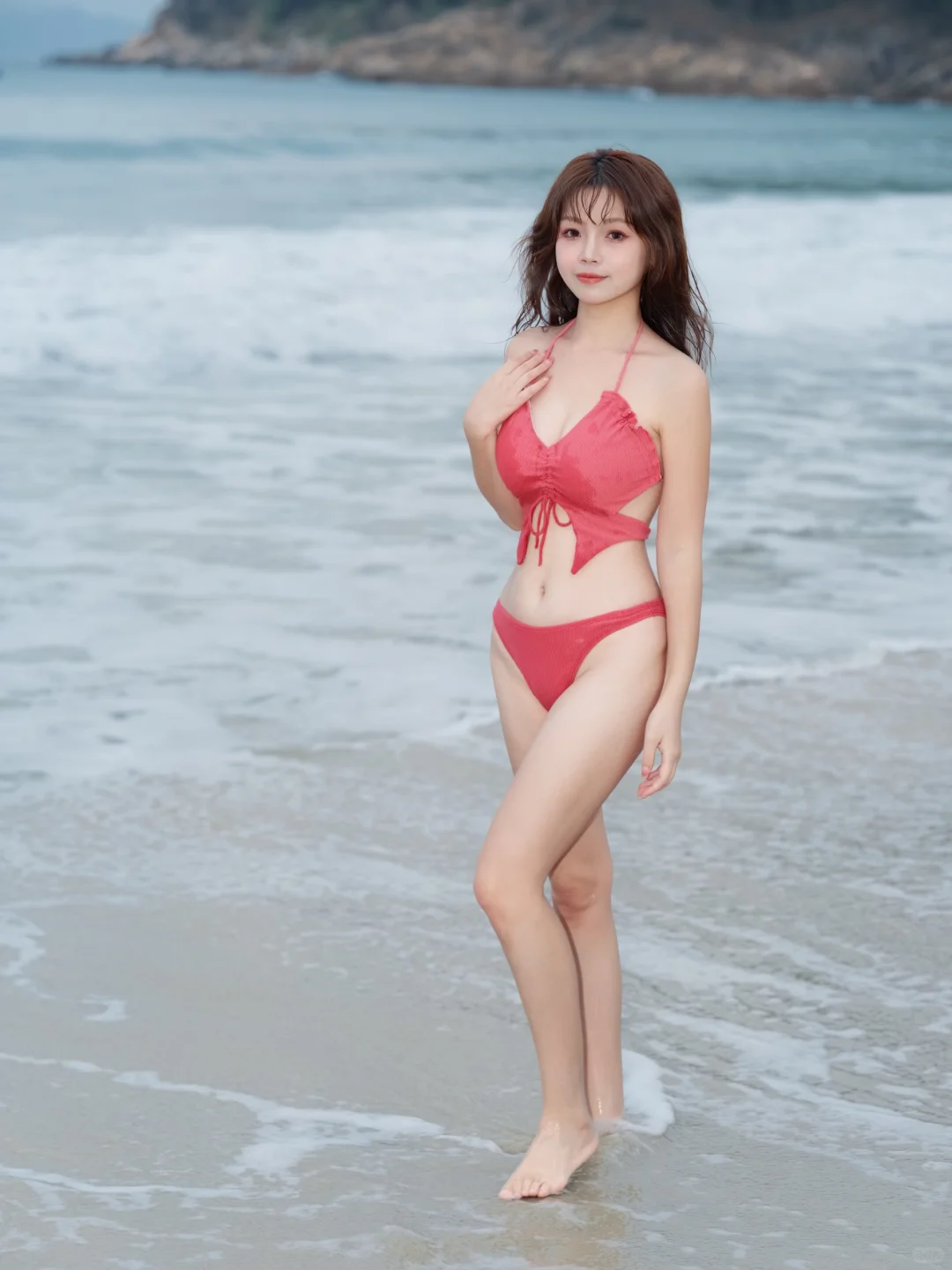 我的泳衣配色和海是绝配🌊