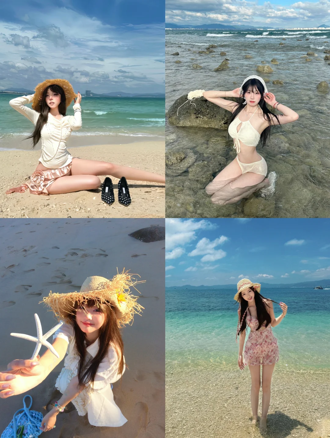 三亚约拍📸海边拍摄姿势get🤏🤏