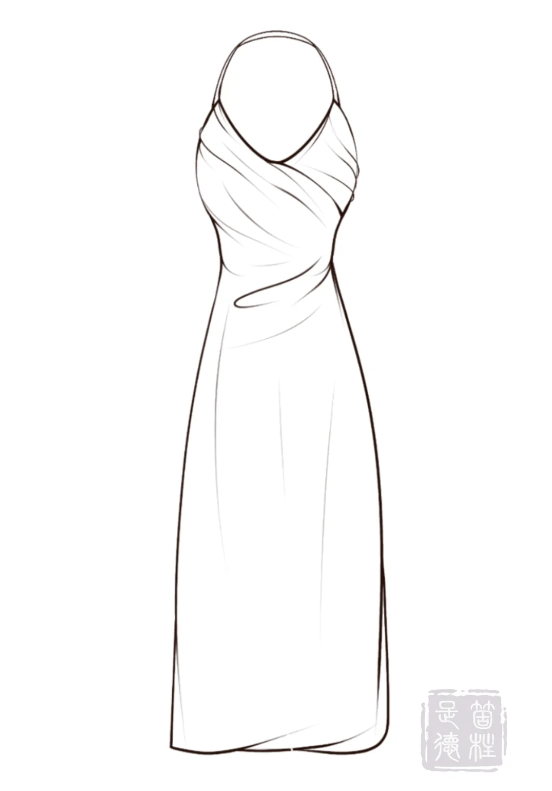 裙子款式图合集