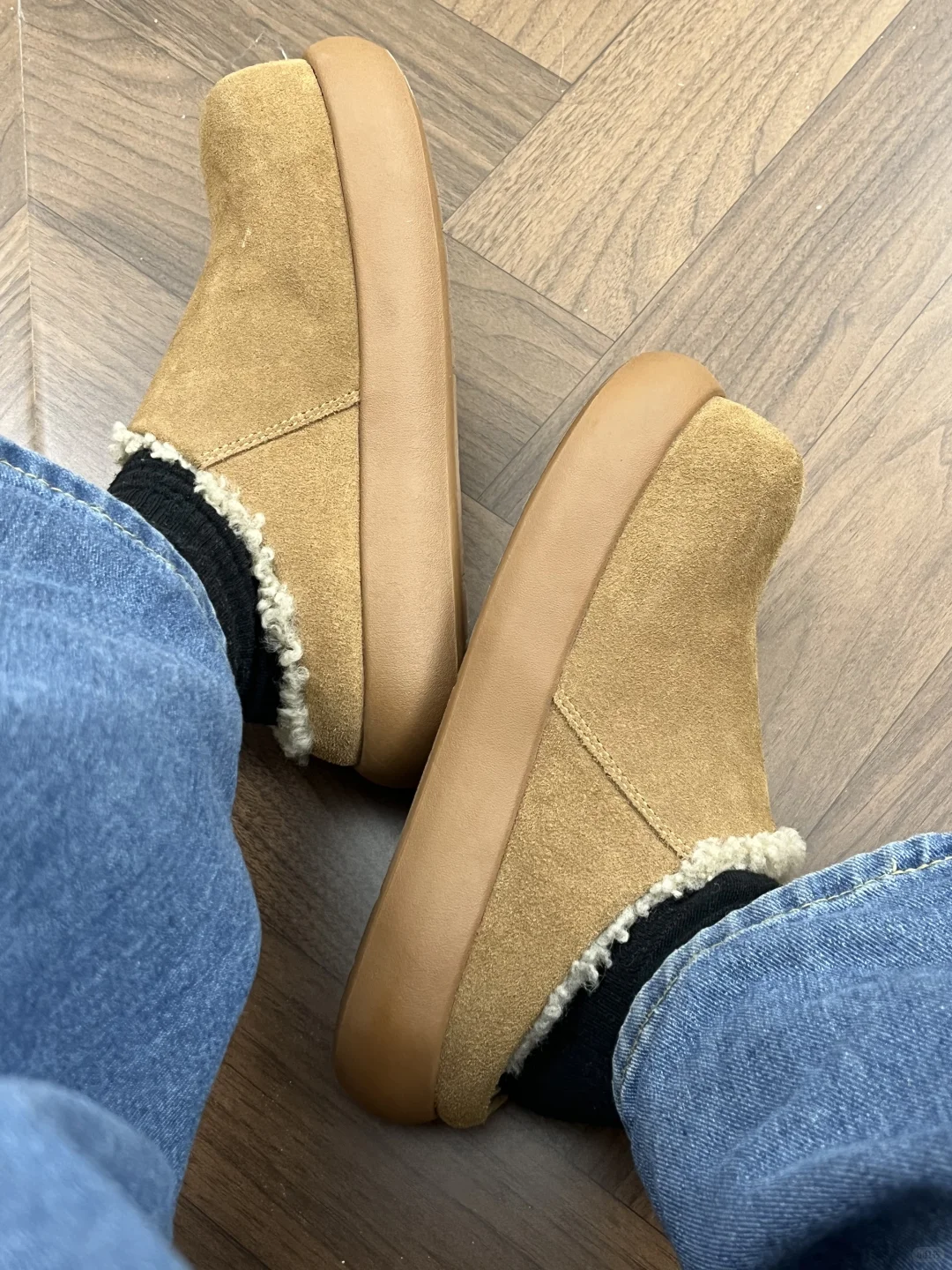 谁懂啊！这双加绒土豆鞋让我秒变御姐