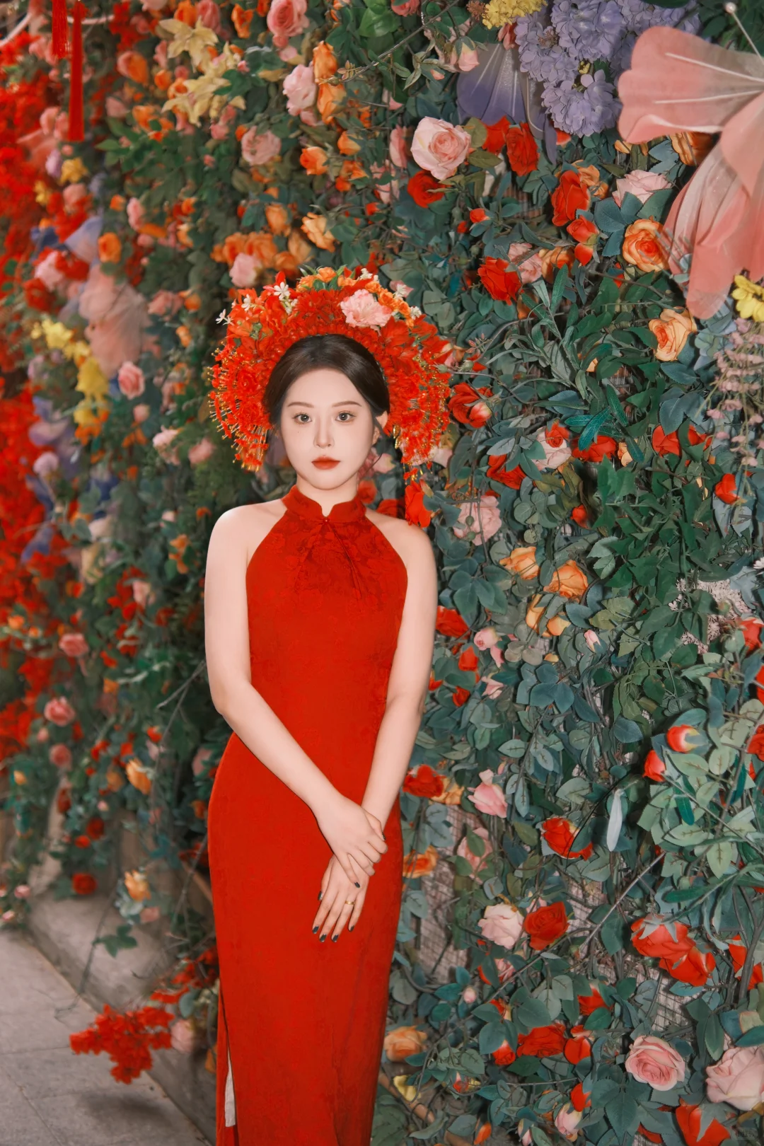 女摄簪花约拍富士nc，佳能，ccd