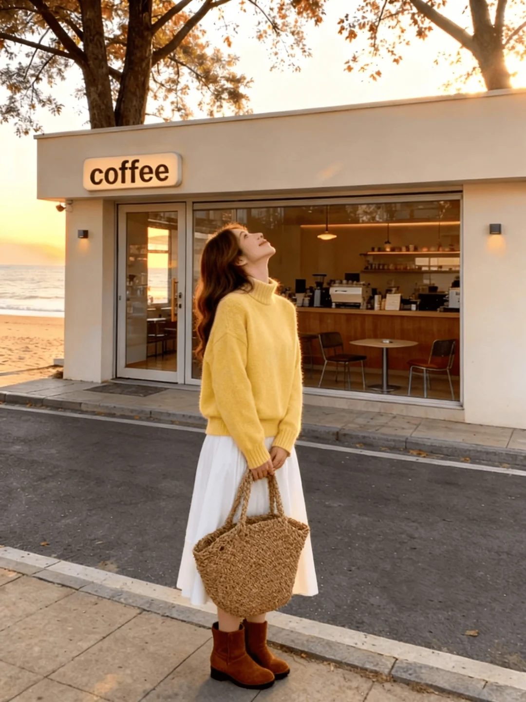 秋日氛围感穿搭get√ 温柔到犯规😍