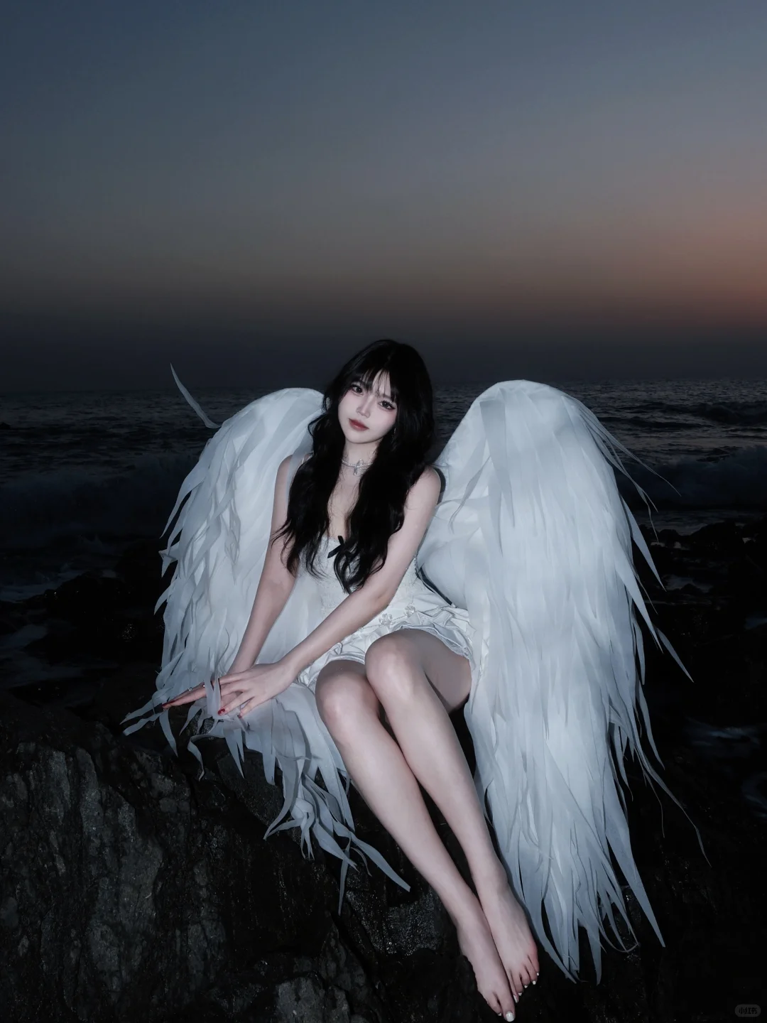 大连陪拍-海边氛围感天使