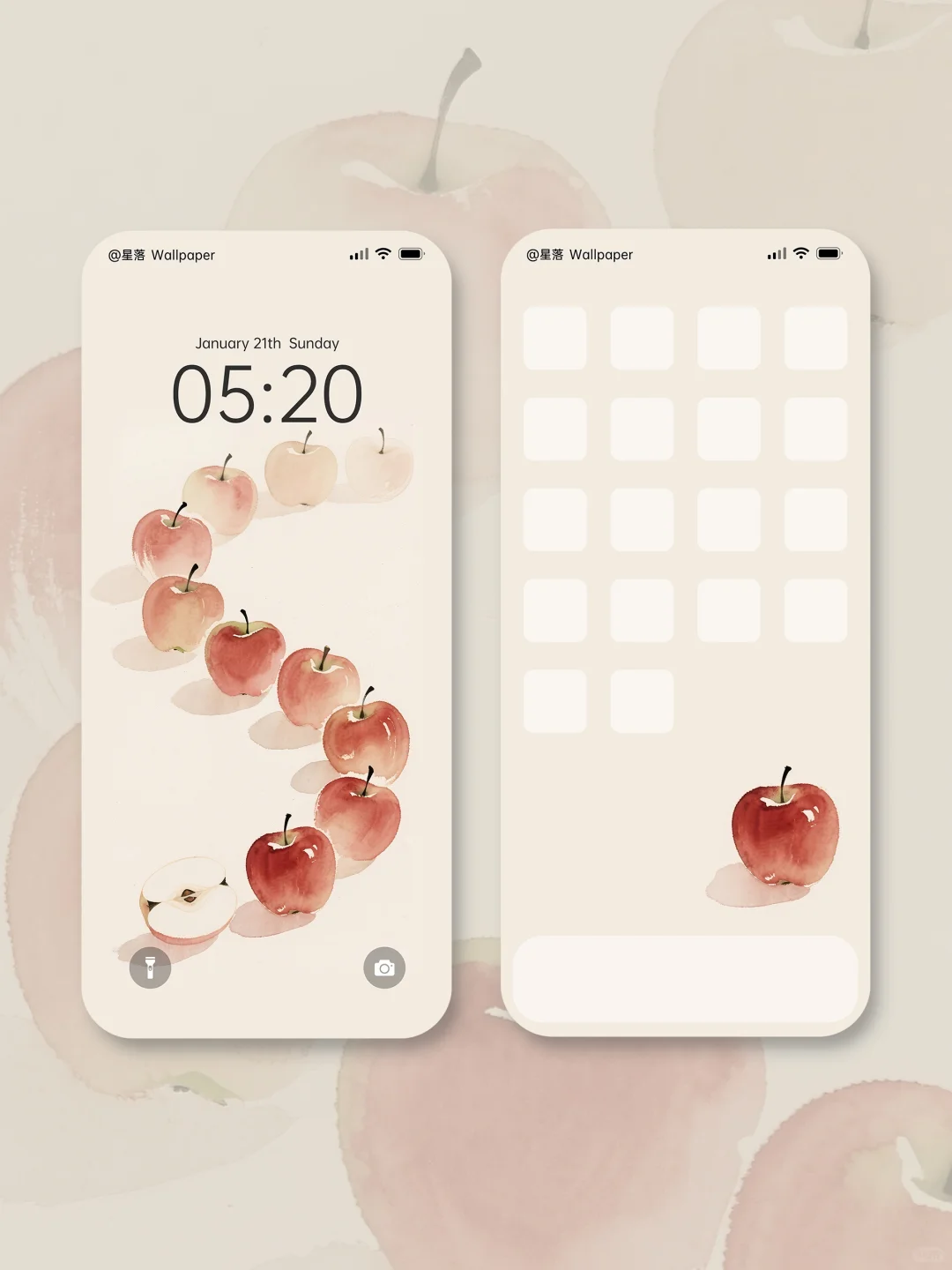 🍎 苹果壁纸｜排排队吃果果