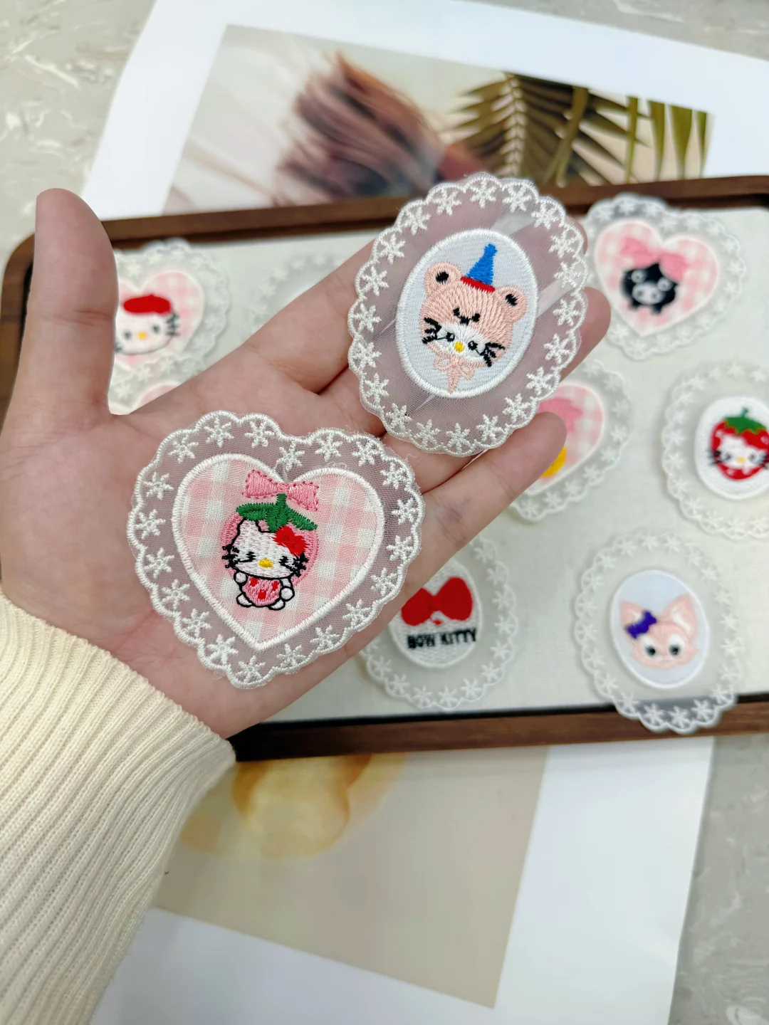 发现一个超可爱的动物布贴蕾丝标🎁！