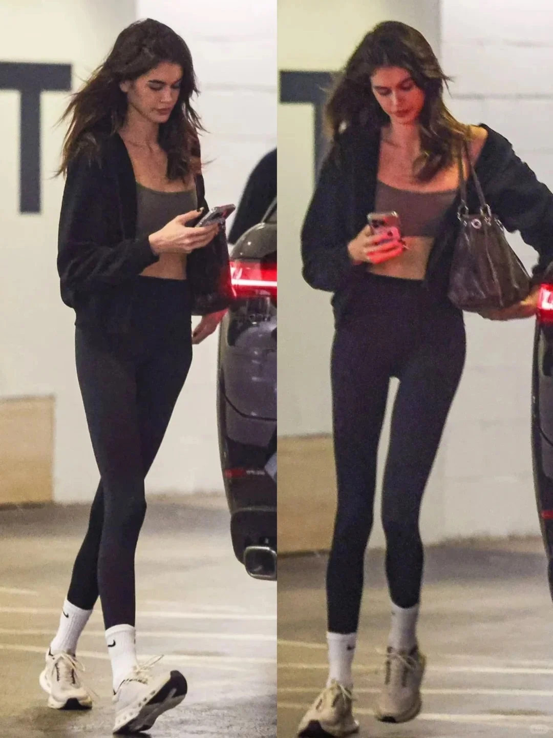 Kaia日常出街私服｜这长腿和肌肉线条太绝了！