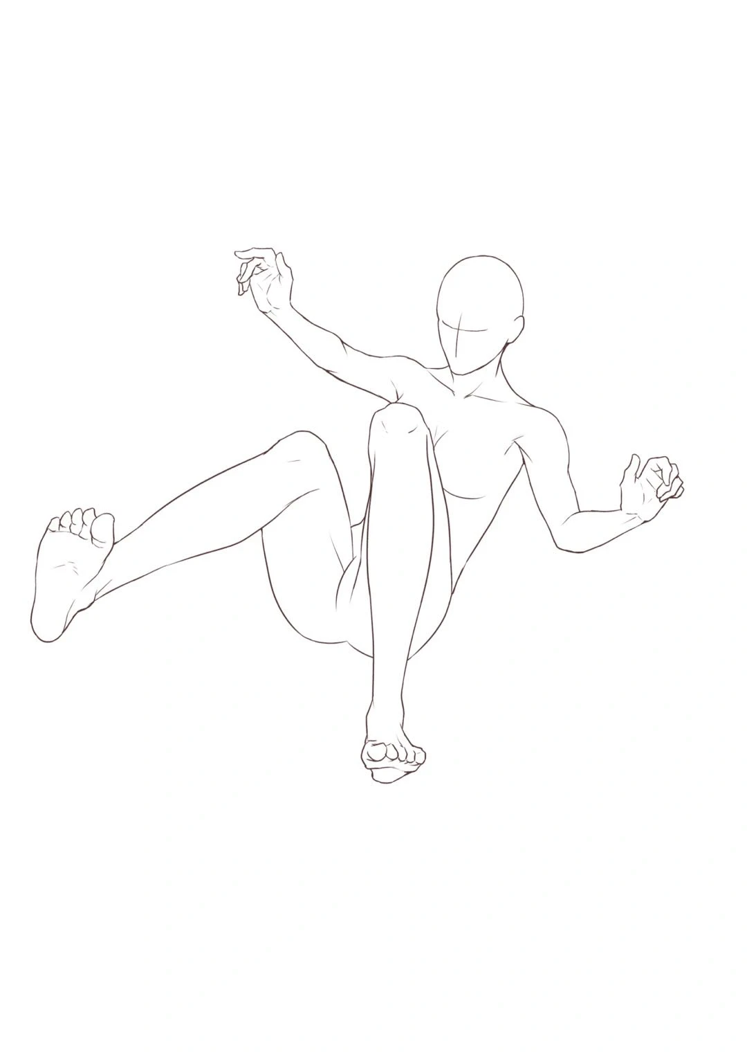 女生人体线稿第四弹