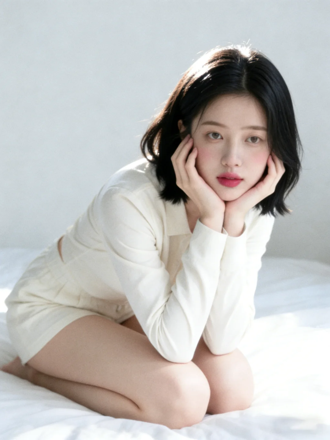 郑州韩系写真｜用极简白演绎克制的性感🤍