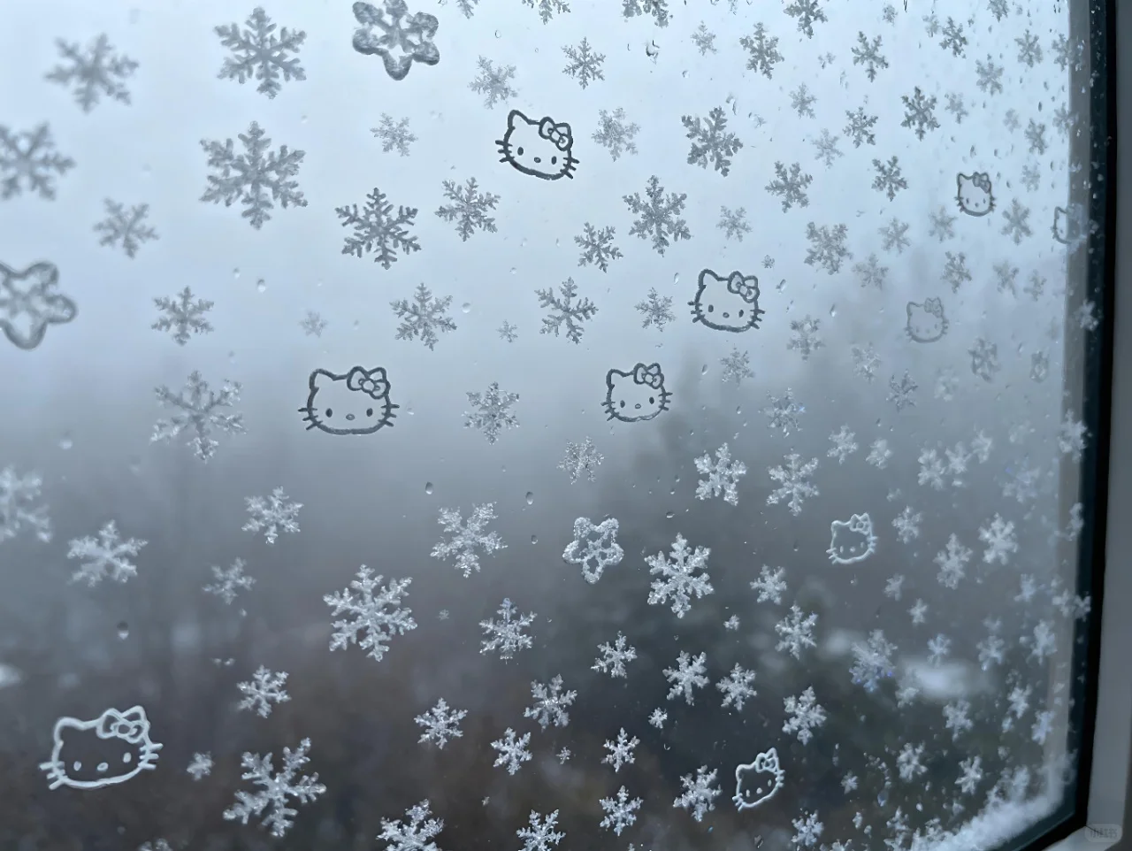 HelloKitty雪景iPad壁纸