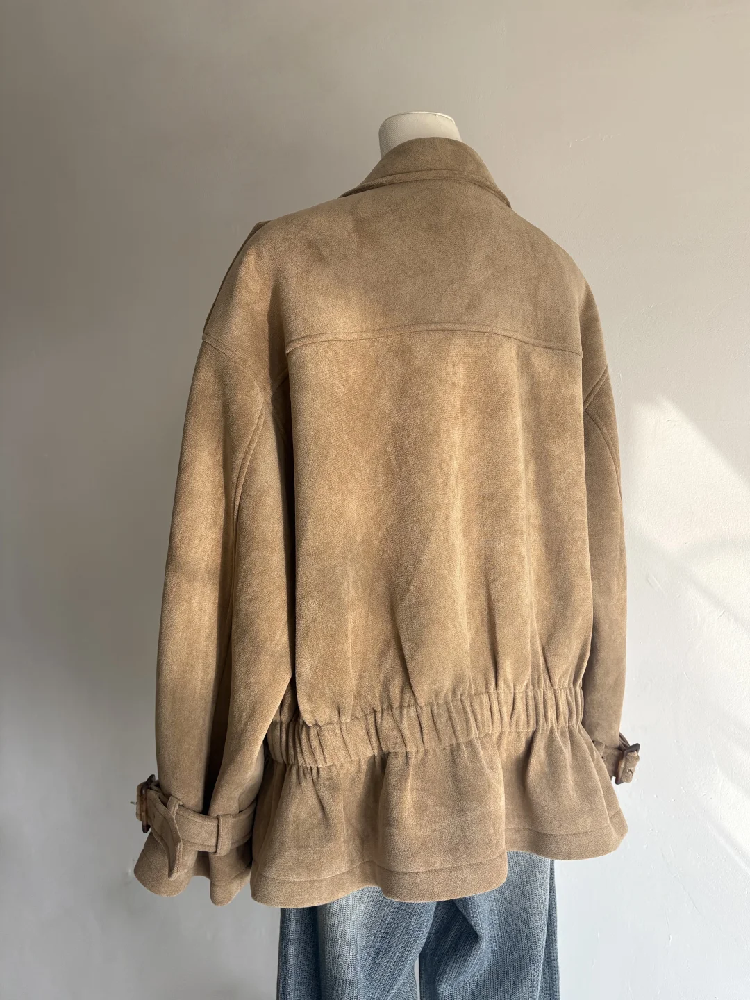 捡漏！大厂版衣，复古风收腰设计感绒外套女