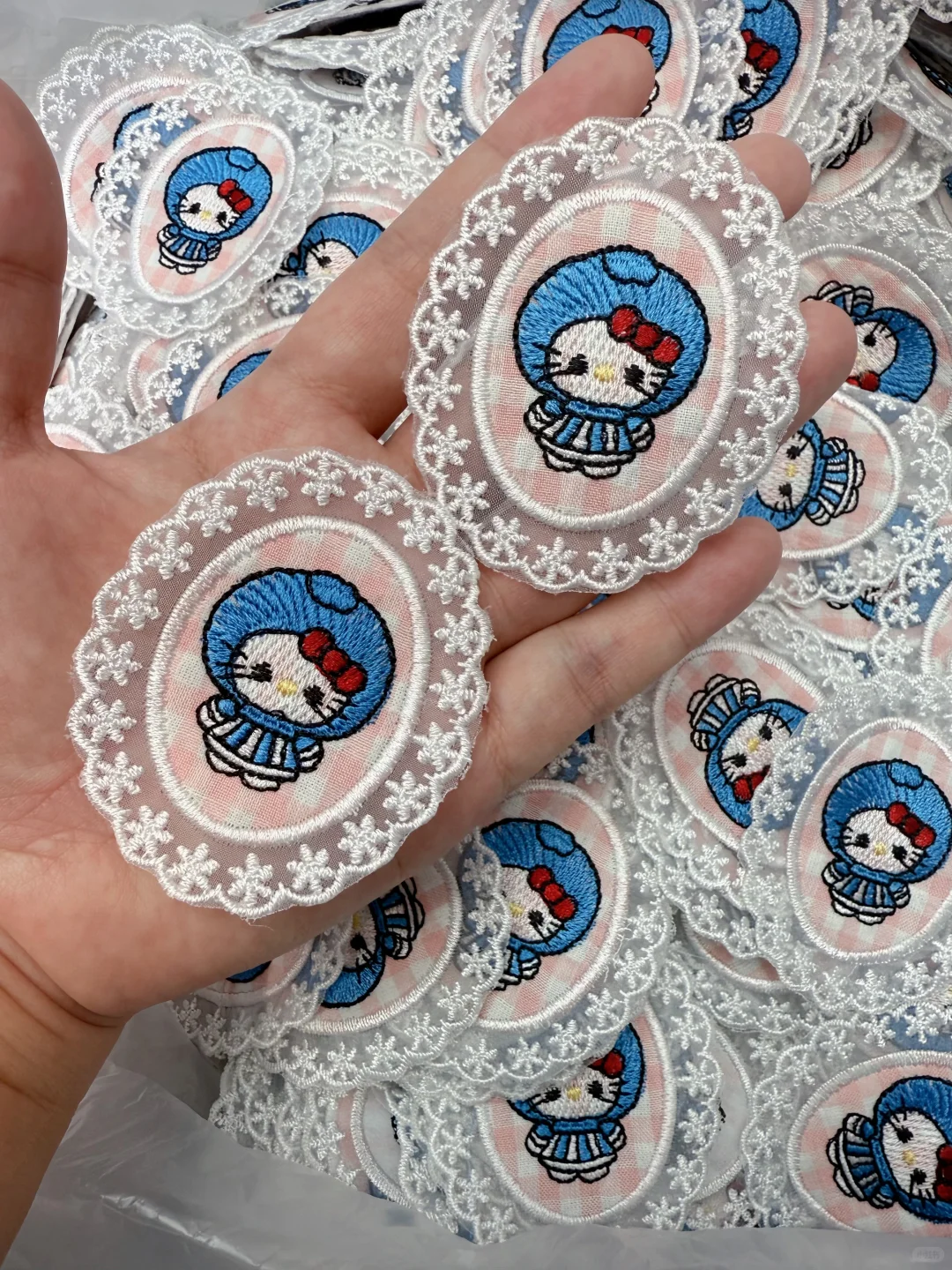 发现一个超可爱的动物布贴蕾丝标🎁！