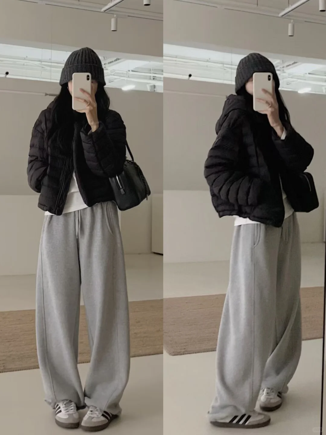 OOTD|160小个子女生秋冬短款羽绒服穿搭