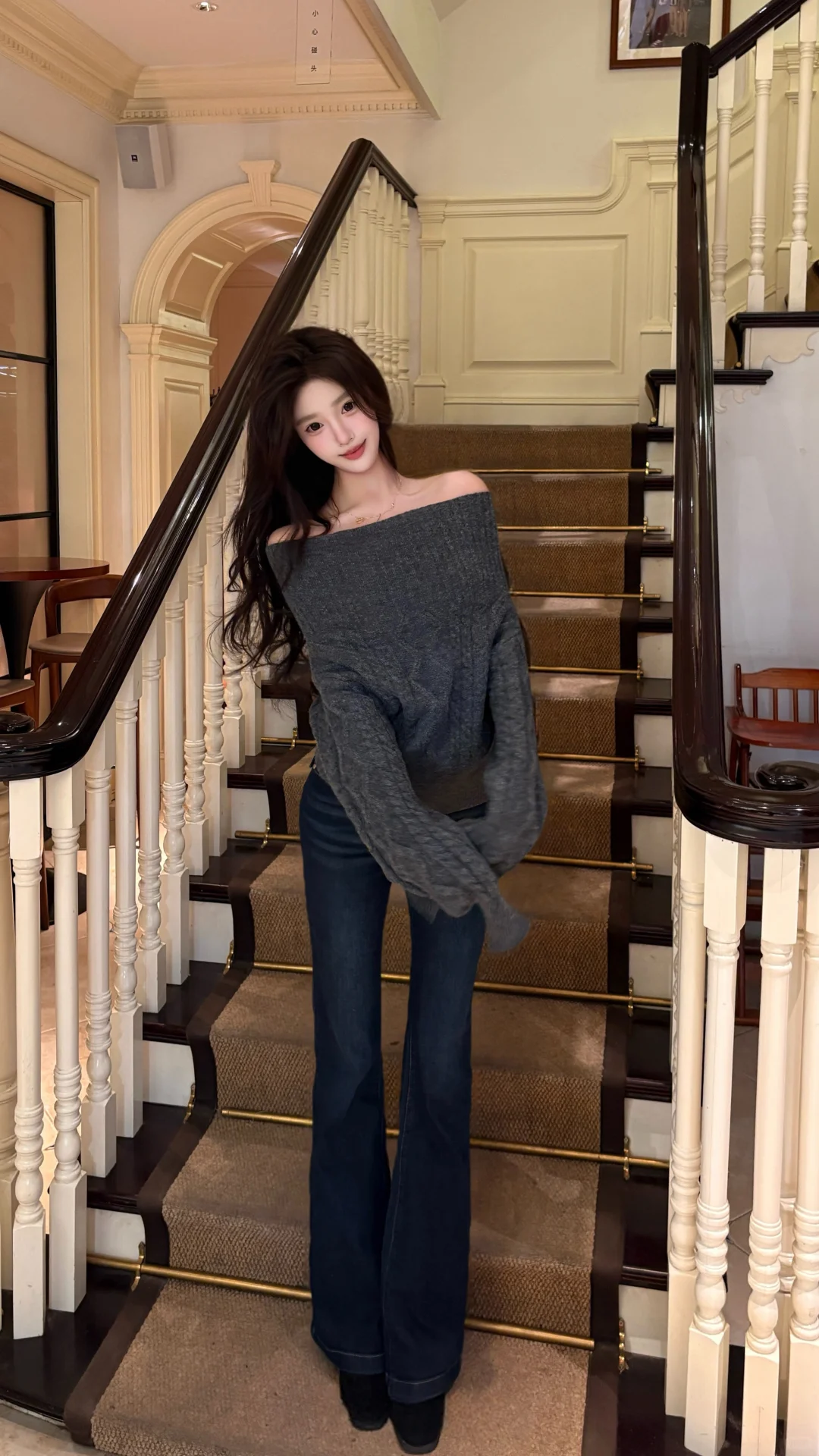 一字肩怎么穿出成熟大女人