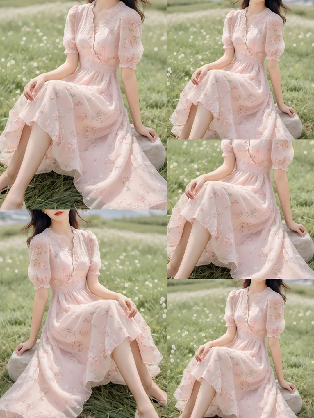 谁懂啊！被问N次，哥弟粉色碎花裙太美了