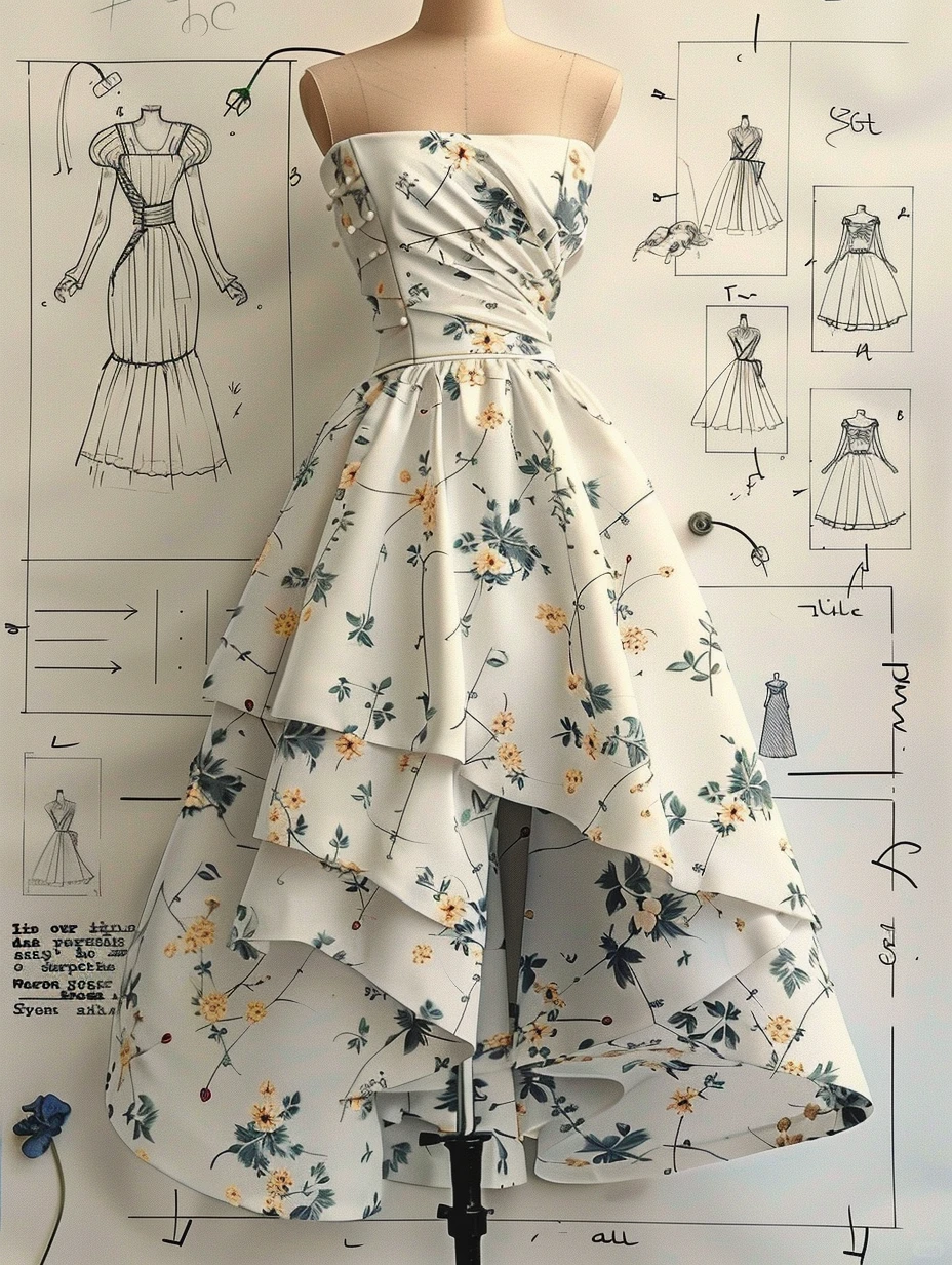 梦中情裙！是法式复古碎花裙