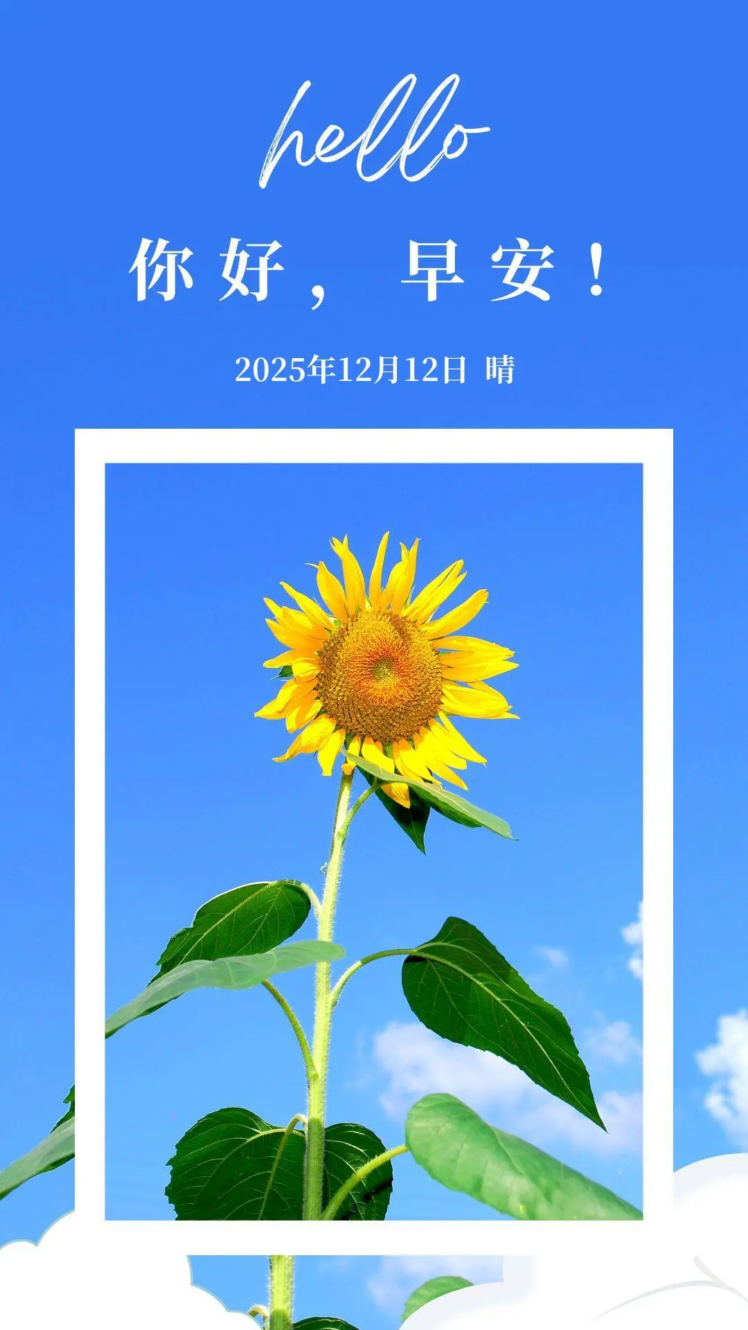 12月12日，带日期的早安图片，星期五早安