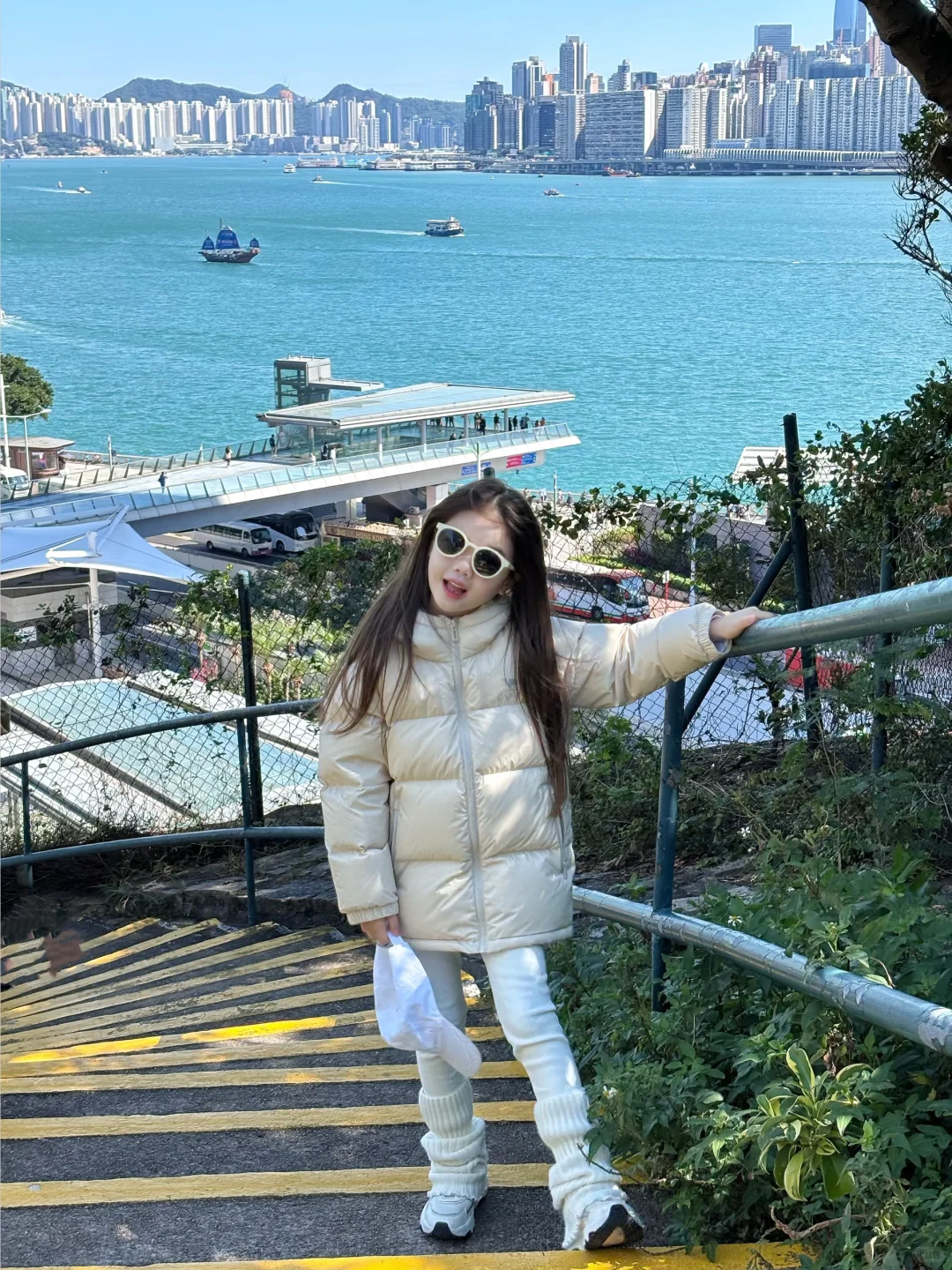 🇭🇰香港海边花园的氛围感穿搭，太好看了吧！