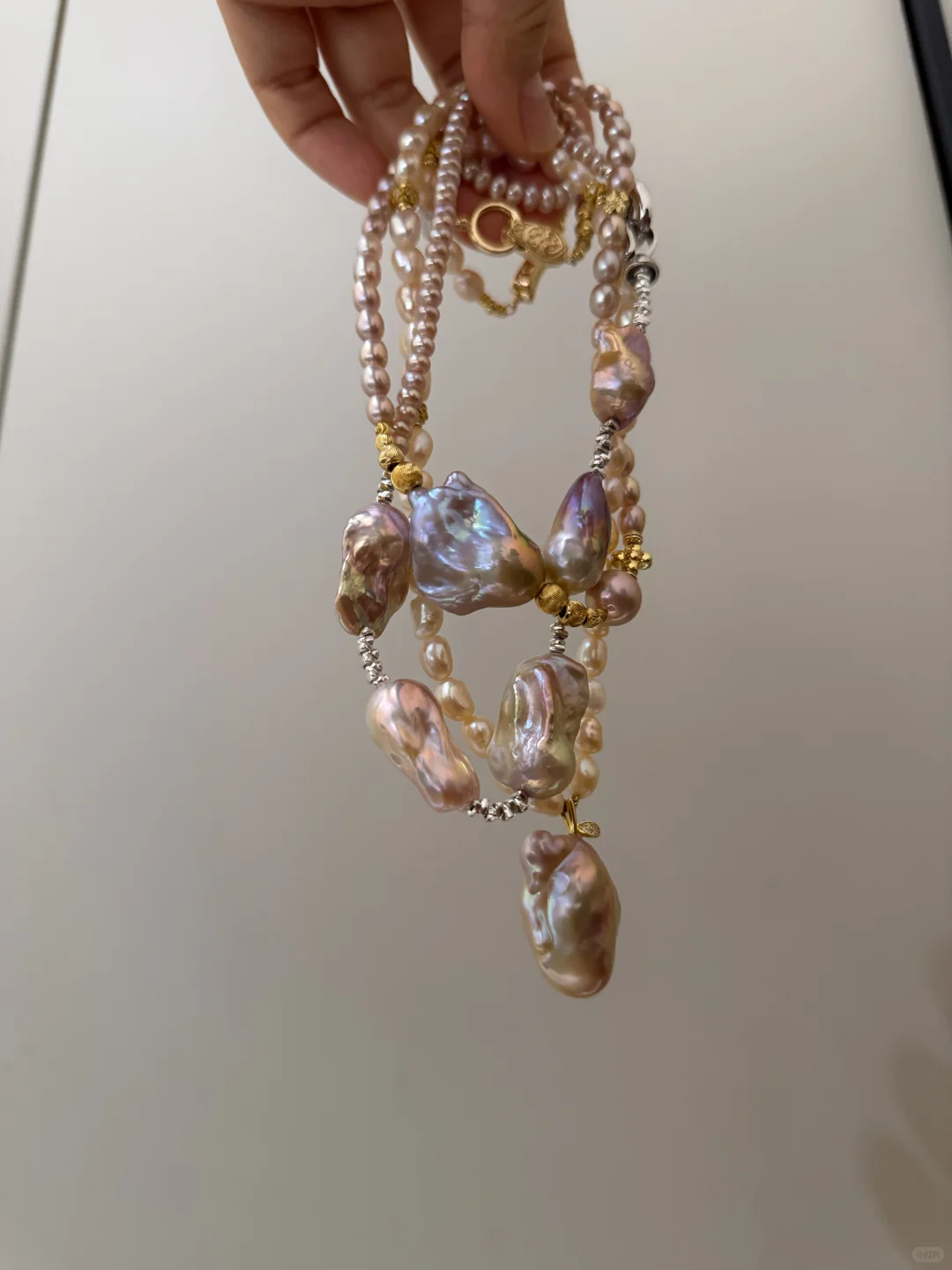 已出闲置全新天然淡水珍珠巴洛克项链